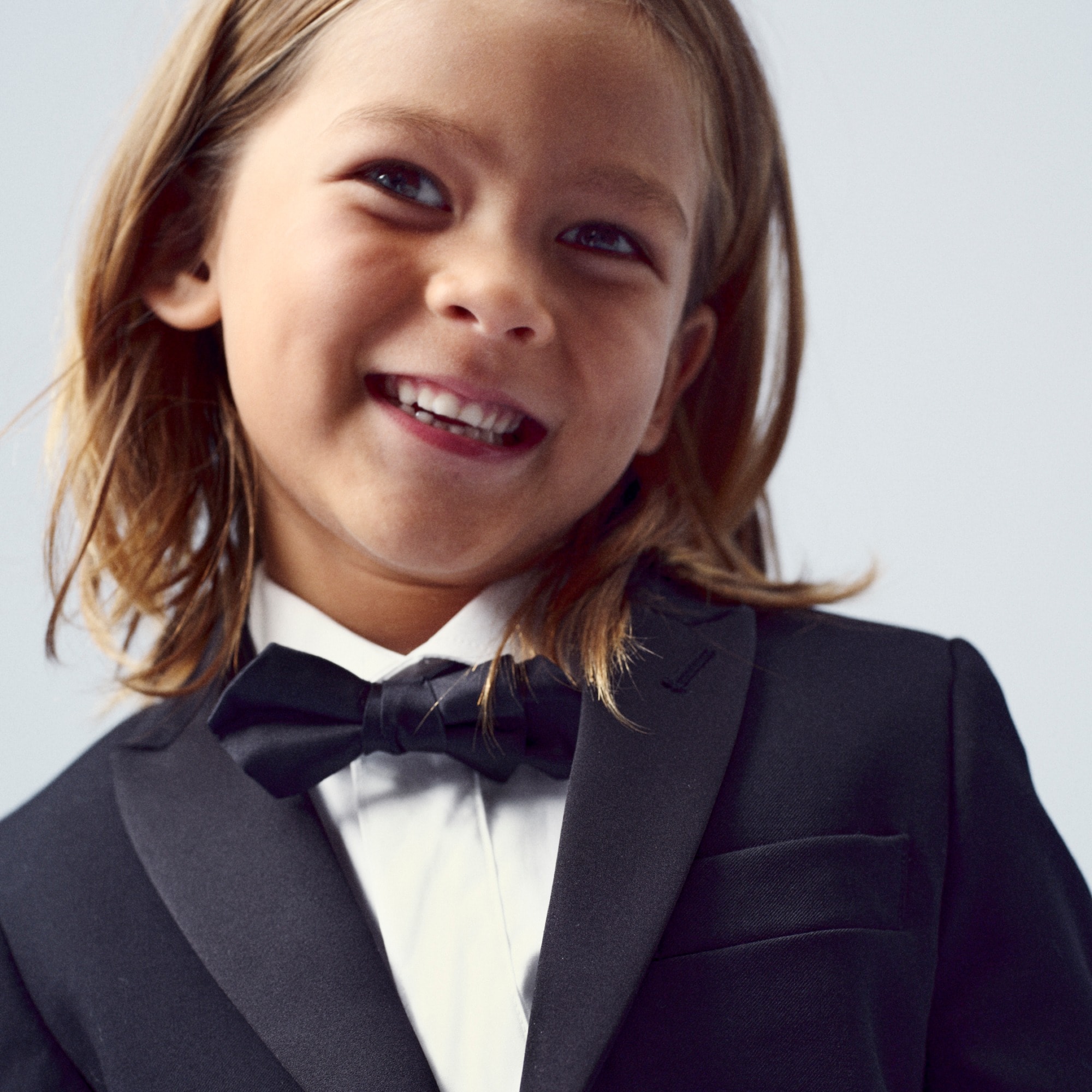 boys Kids' silk bow tie in black