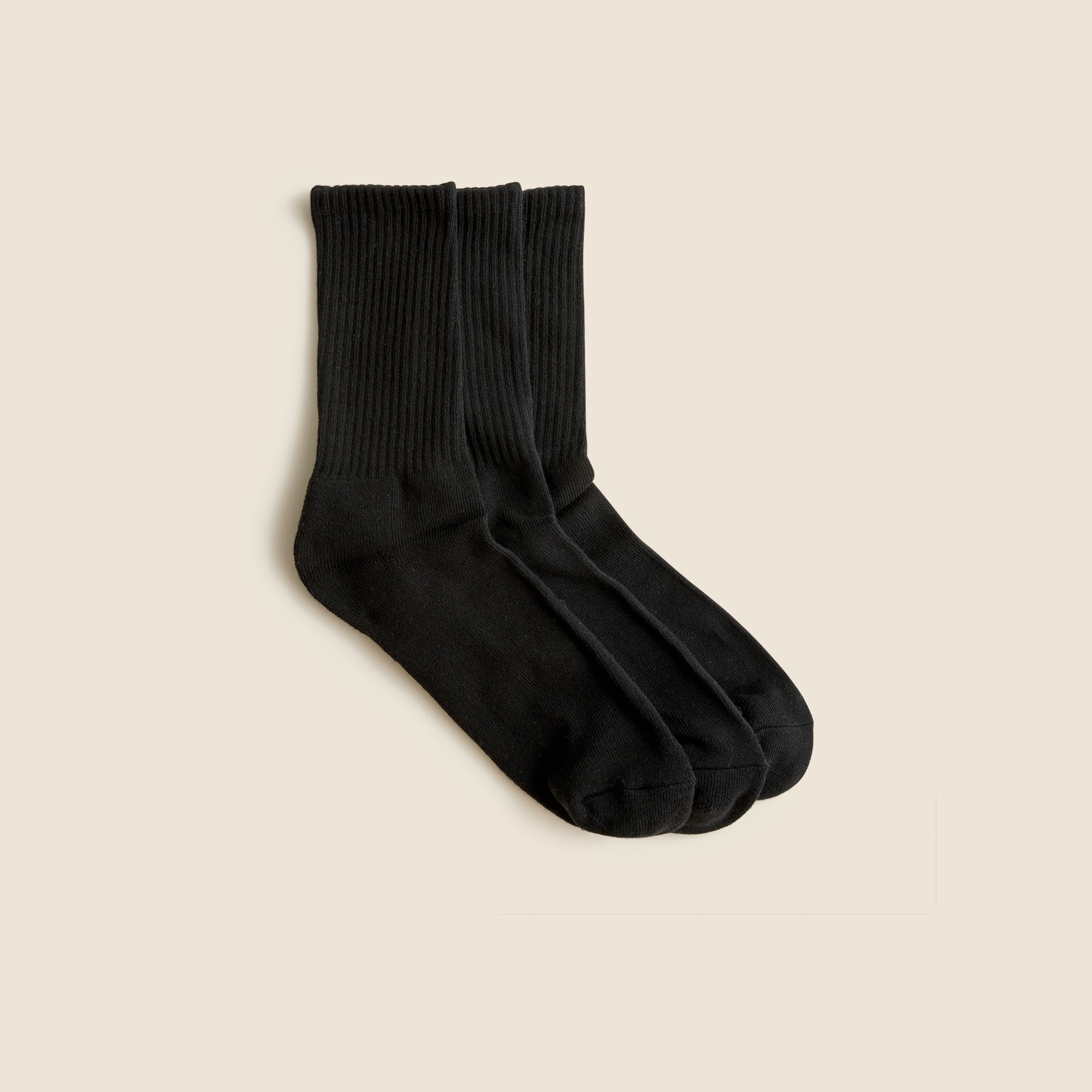 mens Athletic crew socks three-pack