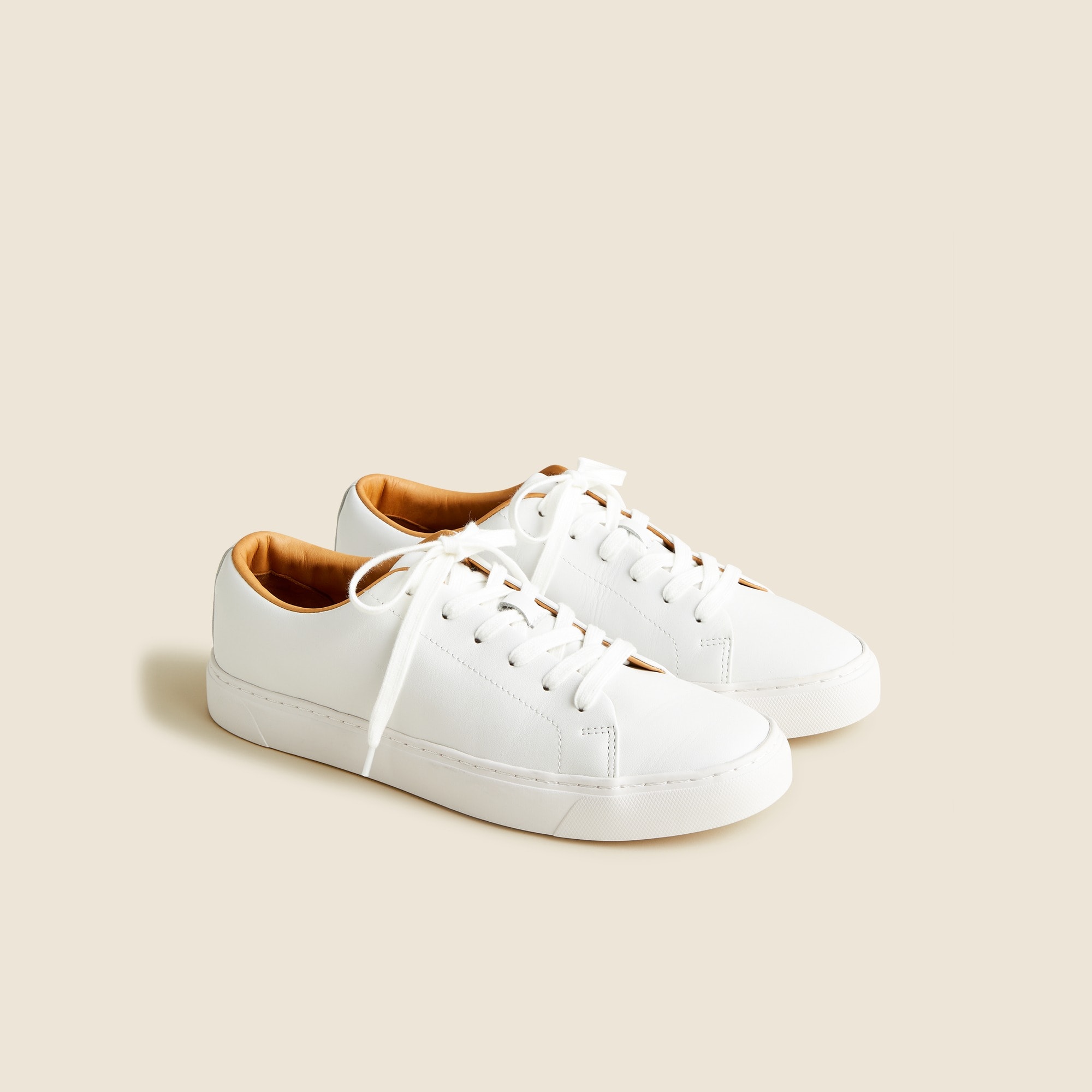 mens Court sneakers in leather