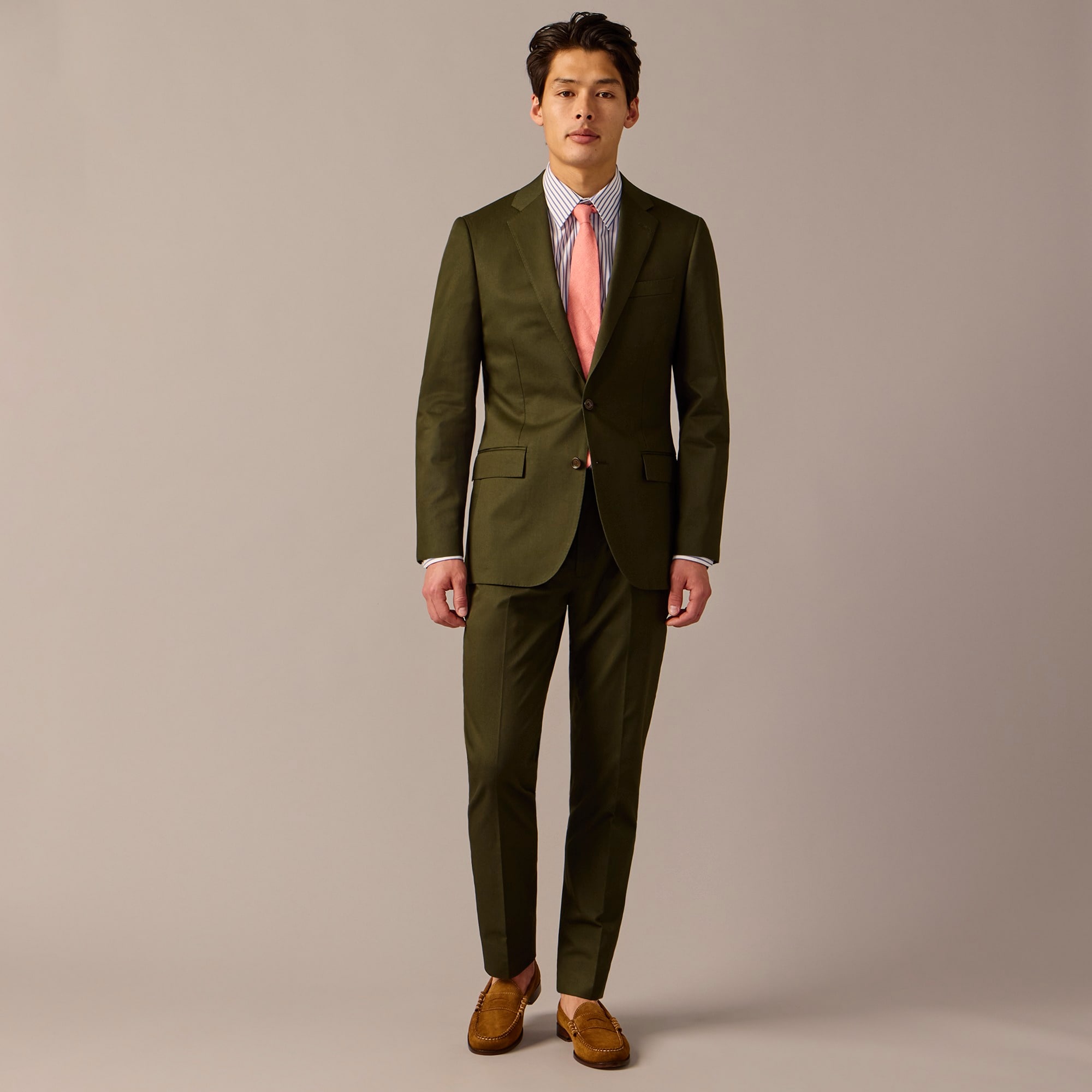 mens Ludlow Slim-fit suit jacket in Italian chino