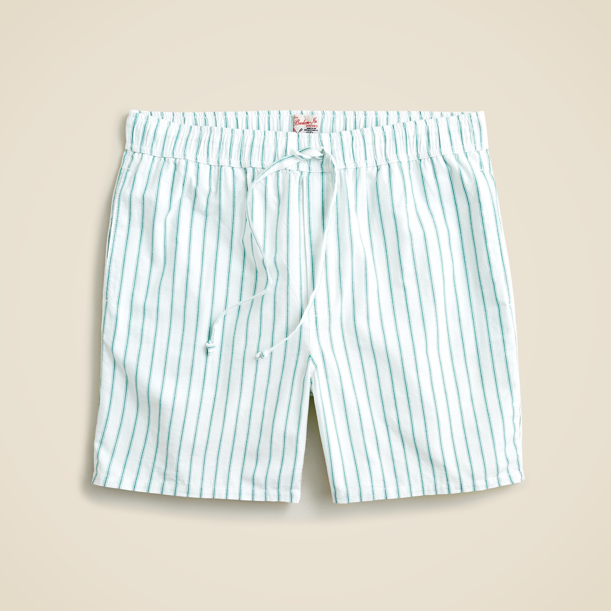 mens 7" pajama short in Broken-in organic cotton oxford