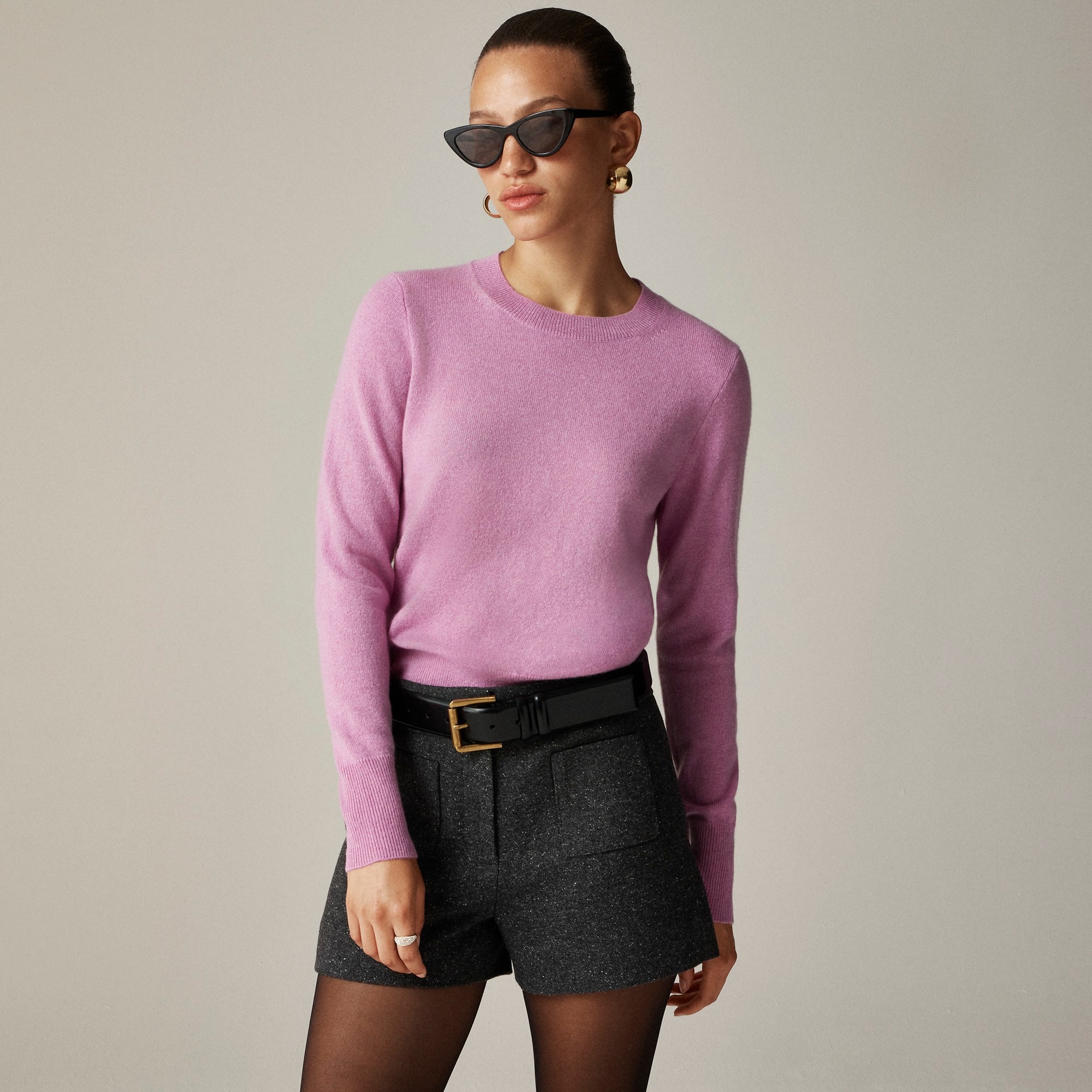 womens Cashmere classic-fit crewneck sweater