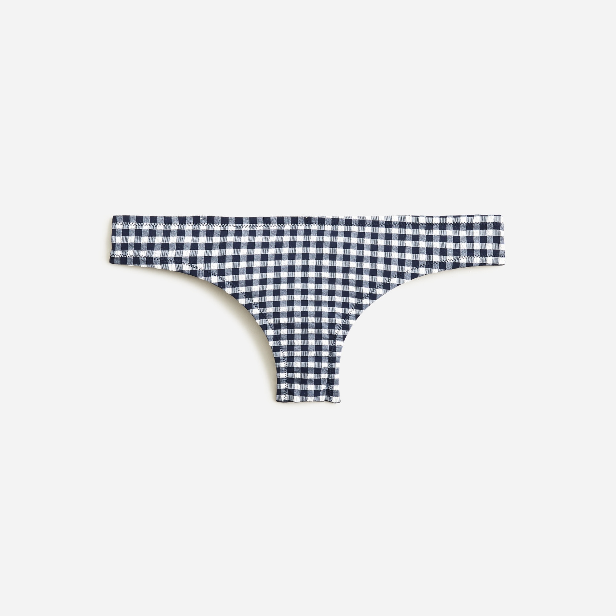  Classic full-coverage bikini bottom in gingham