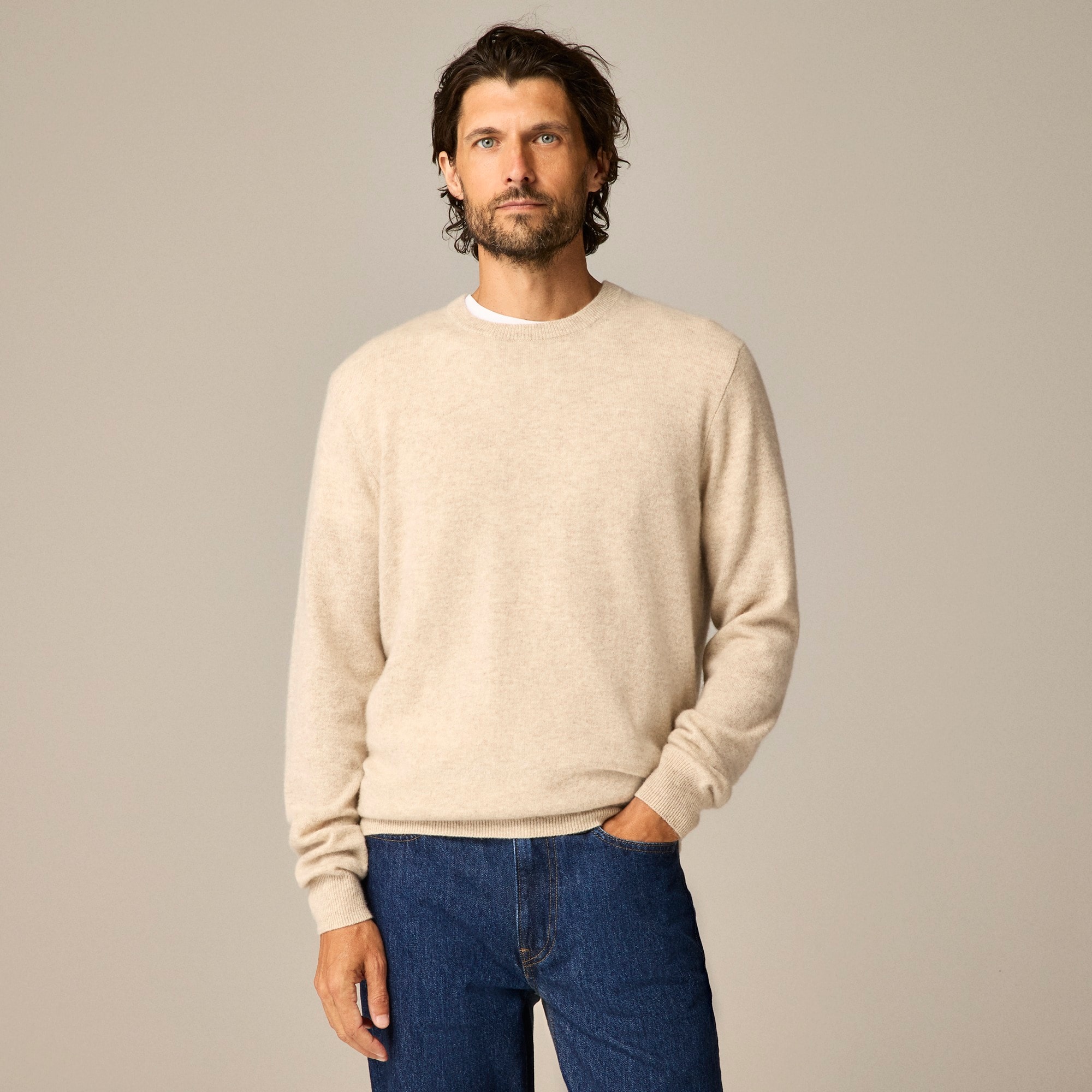 mens Cashmere crewneck sweater