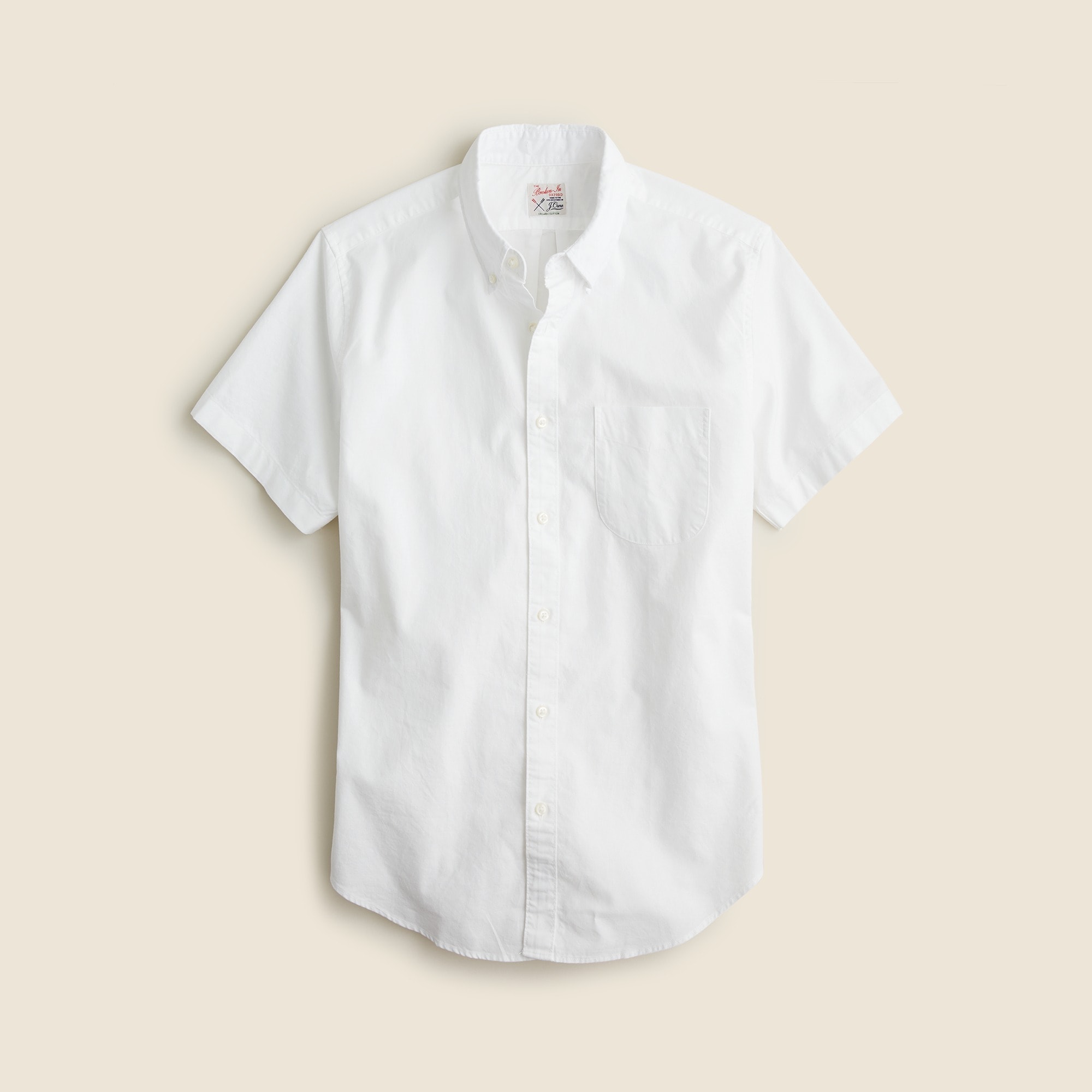 mens Short-sleeve Broken-in organic cotton oxford shirt