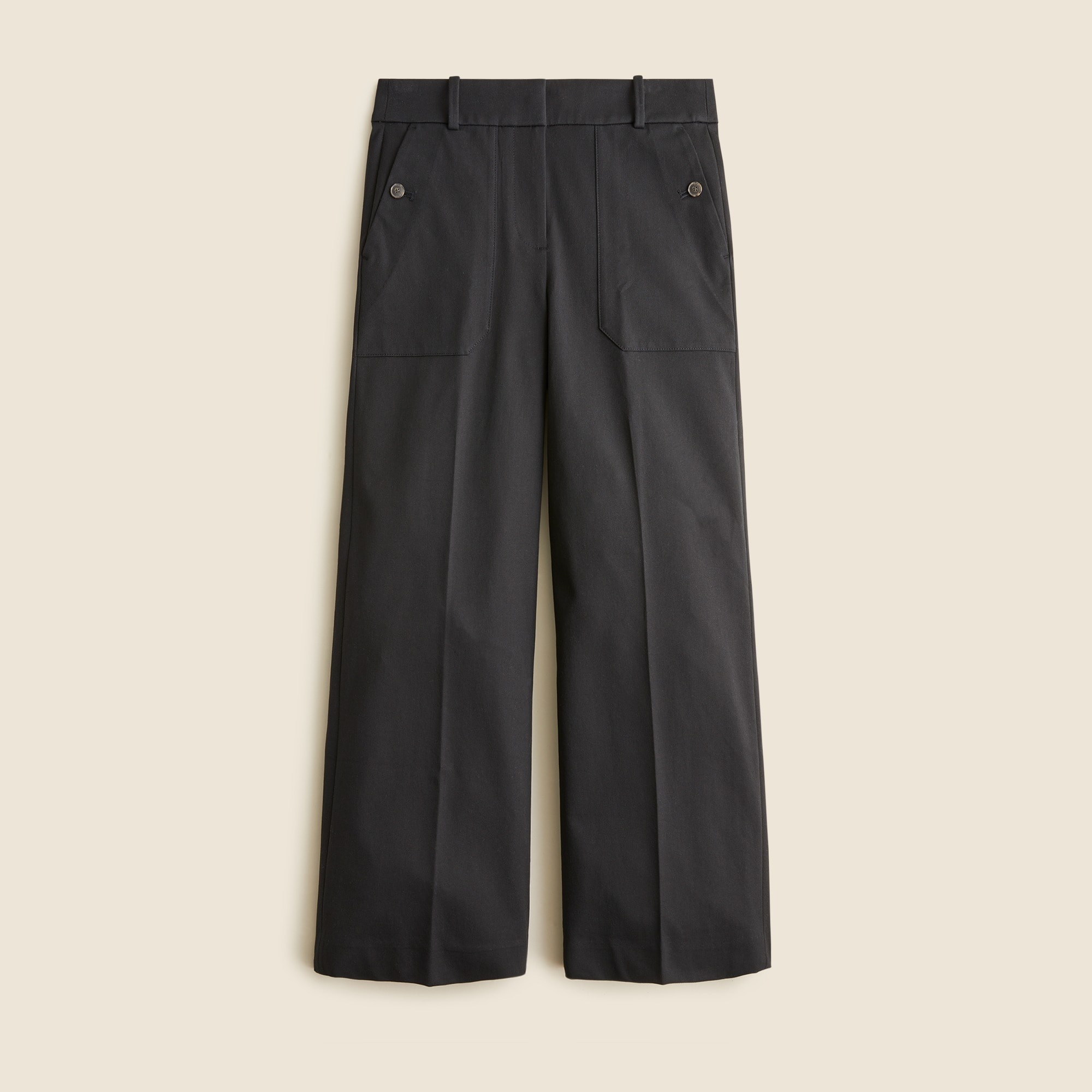  Sydney wide-leg pant in bi-stretch cotton blend