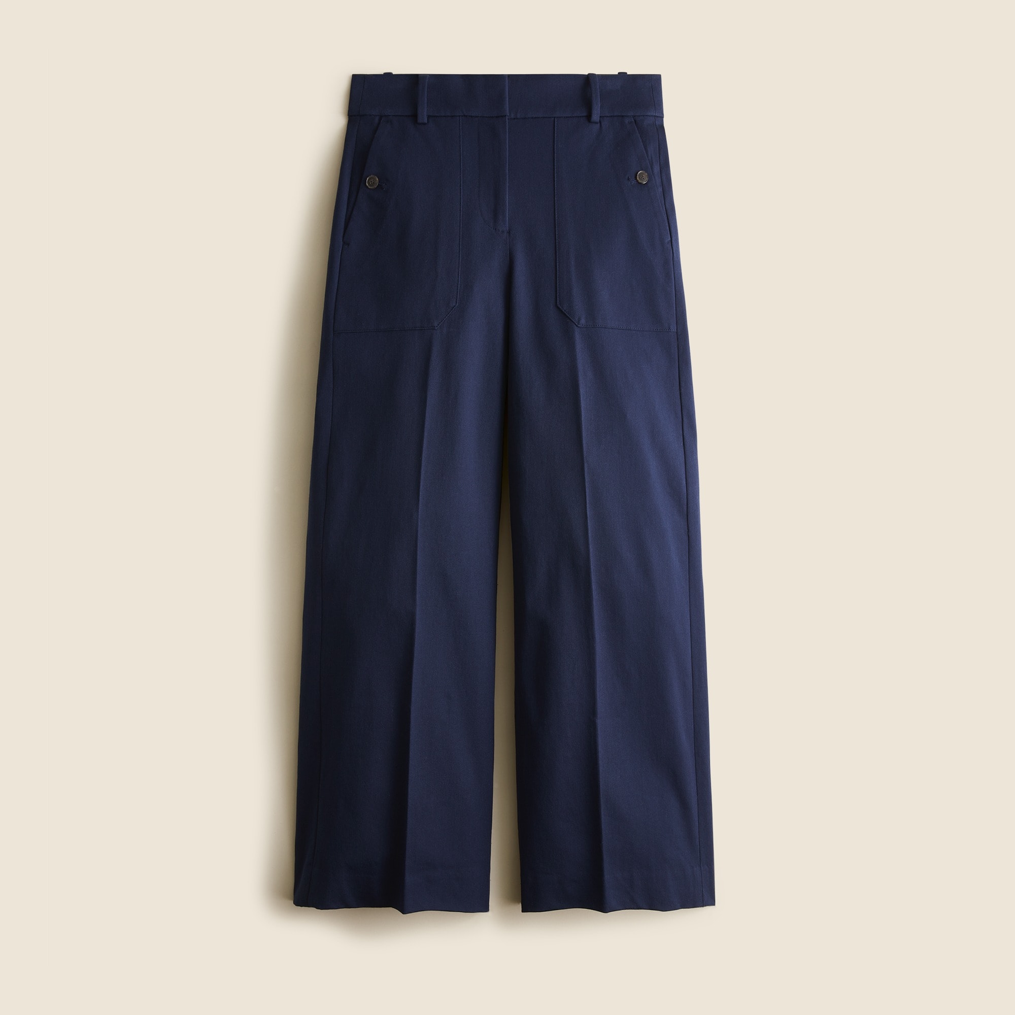  Sydney wide-leg pant in bi-stretch cotton blend