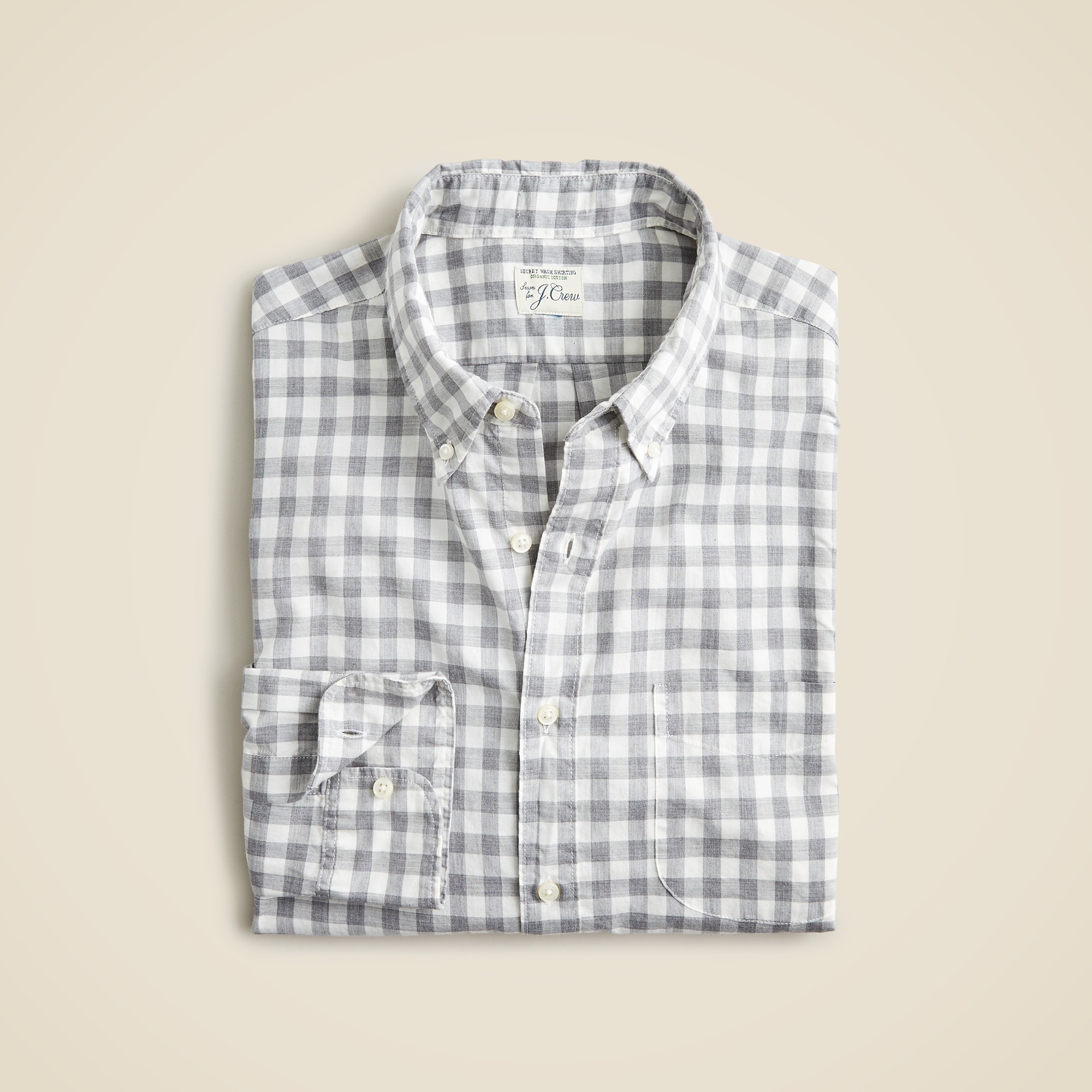 mens Secret Wash organic cotton poplin shirt