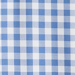 Slim Bowery wrinkle-free dress shirt with button-down collar SUMMER GINGHAM  BLUE WH