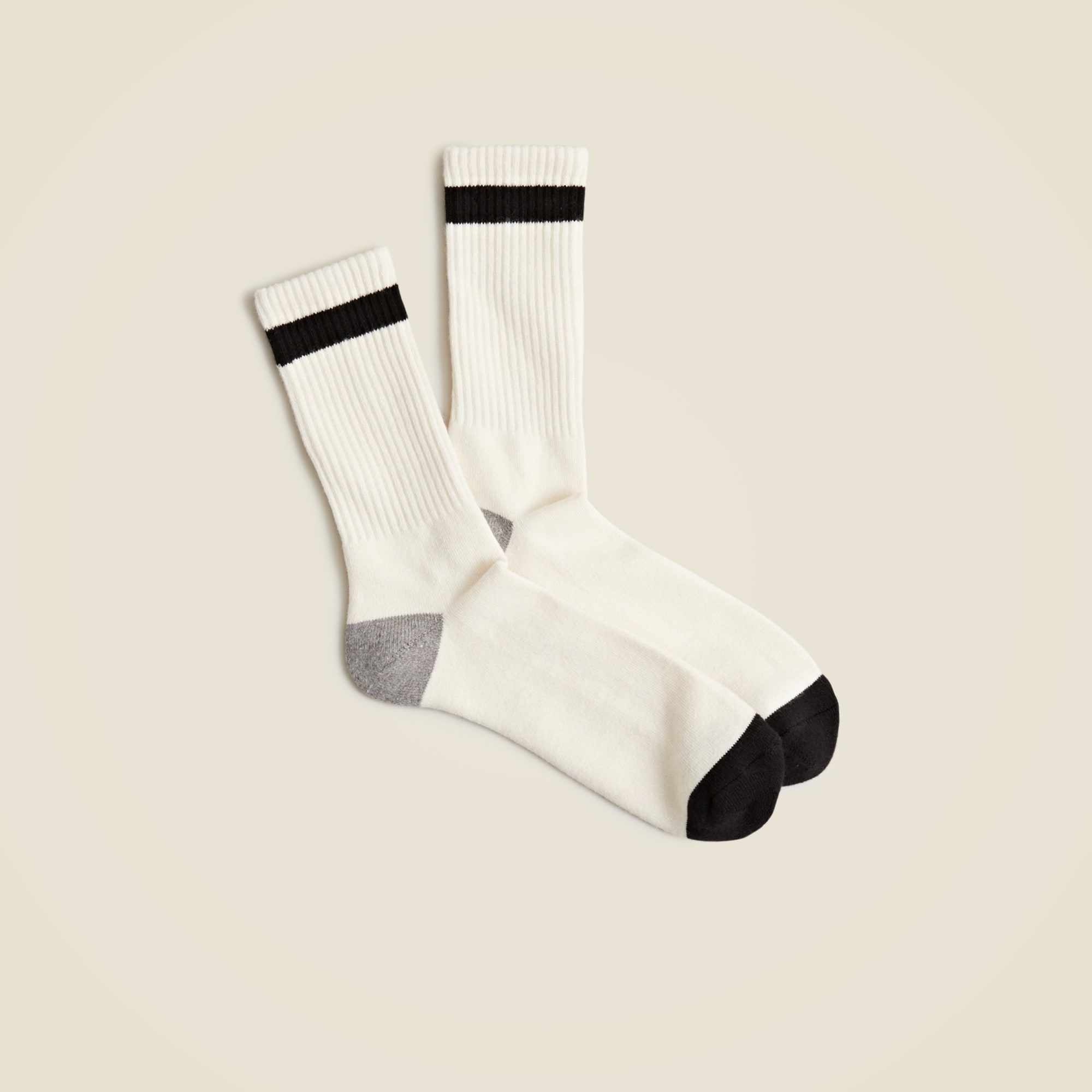 mens Athletic crew socks in gym stripe