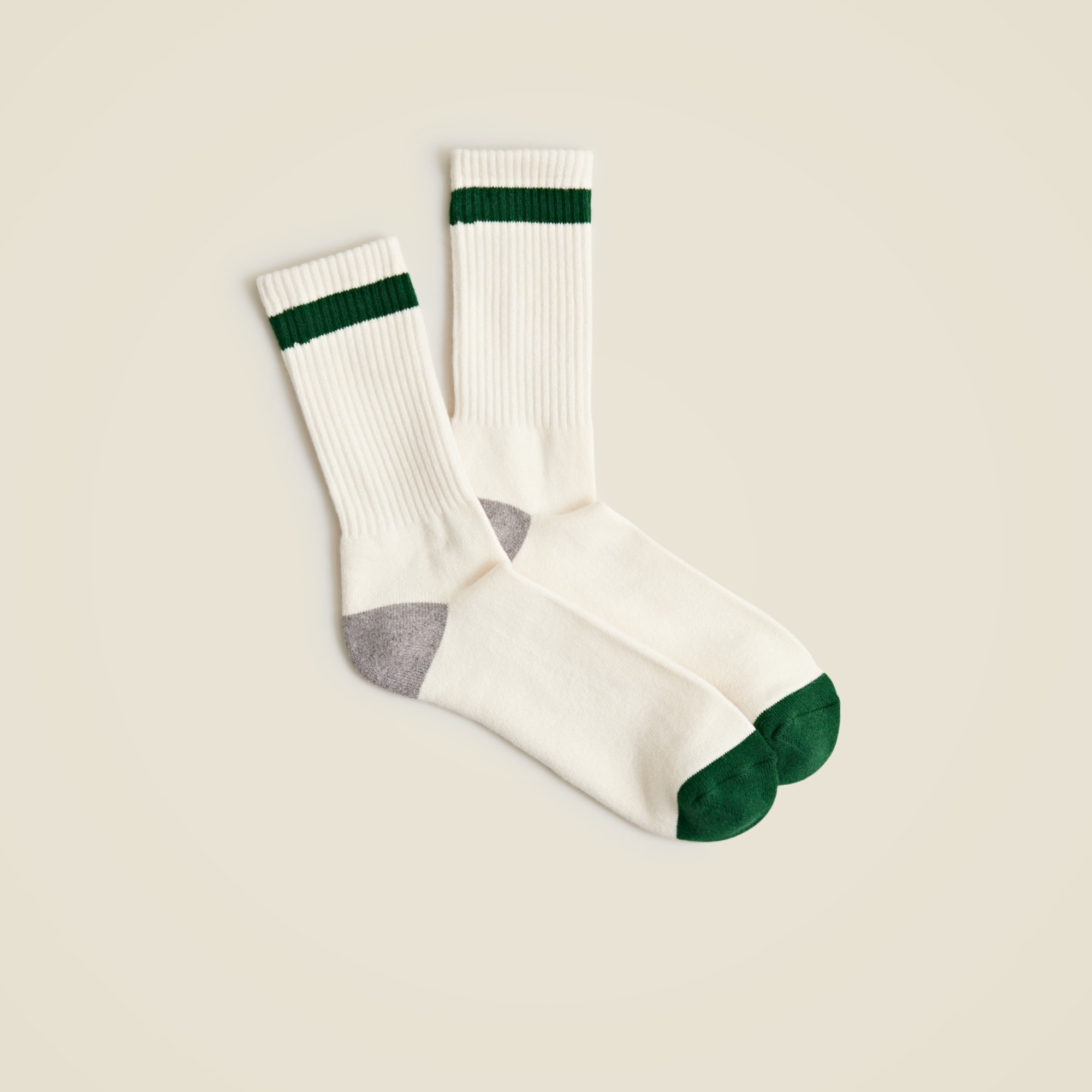 mens Athletic crew socks in gym stripe