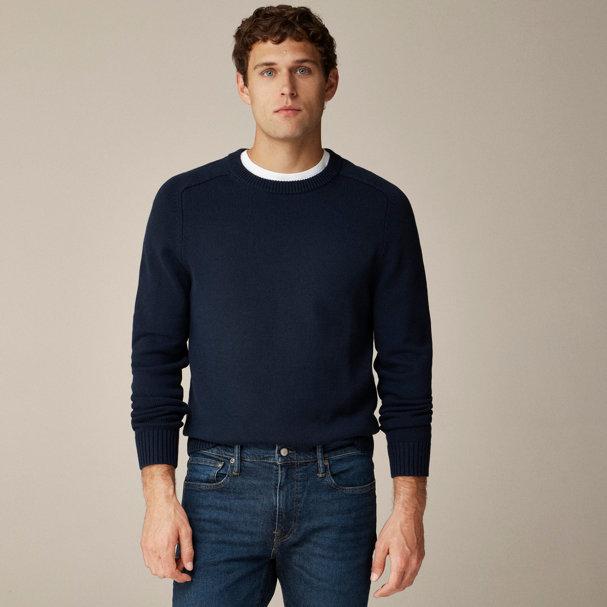 mens Heritage cotton crewneck sweater