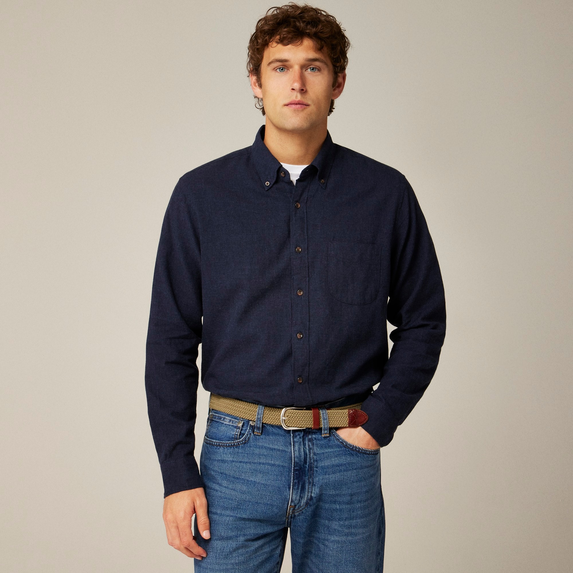 mens Brushed twill shirt