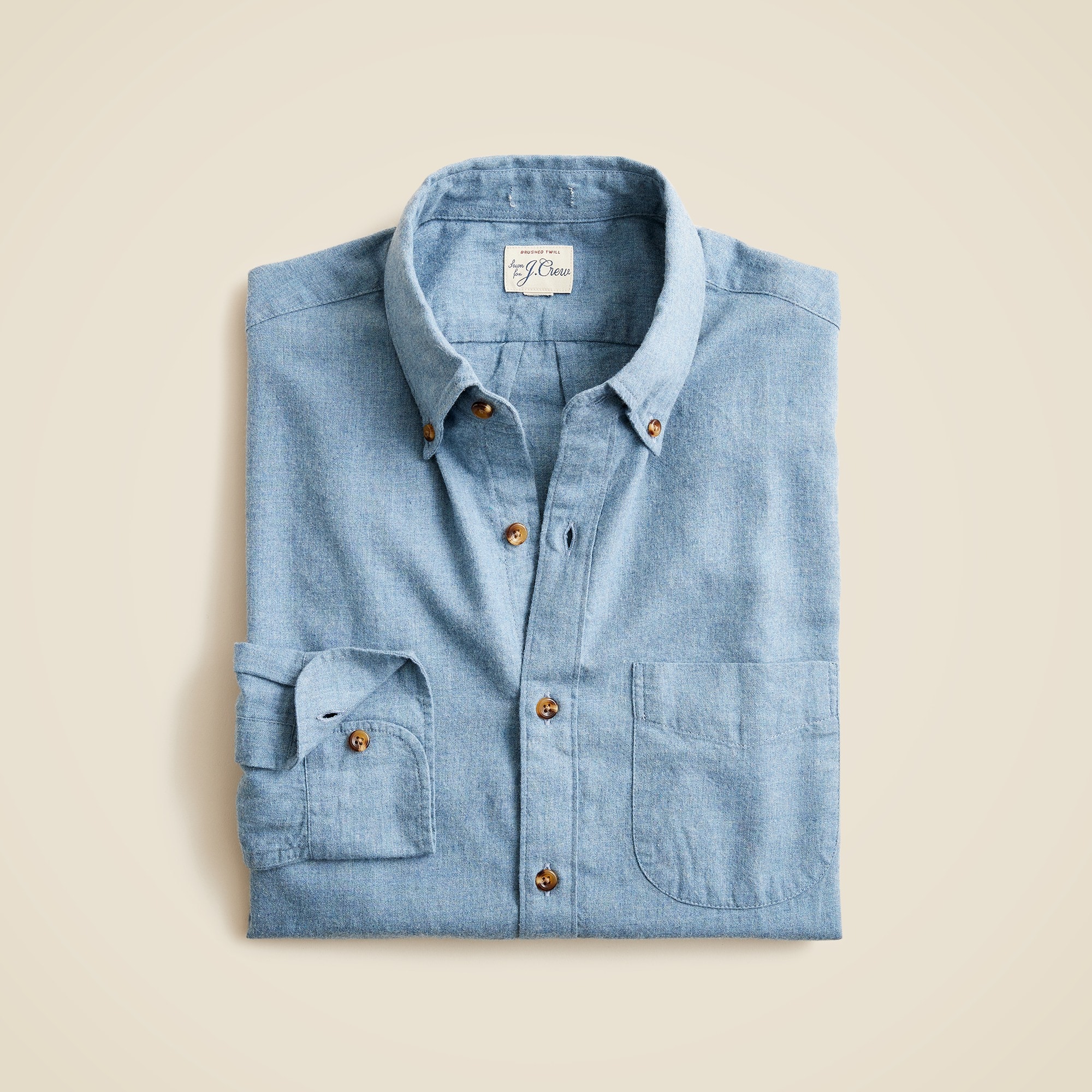 mens Brushed twill shirt