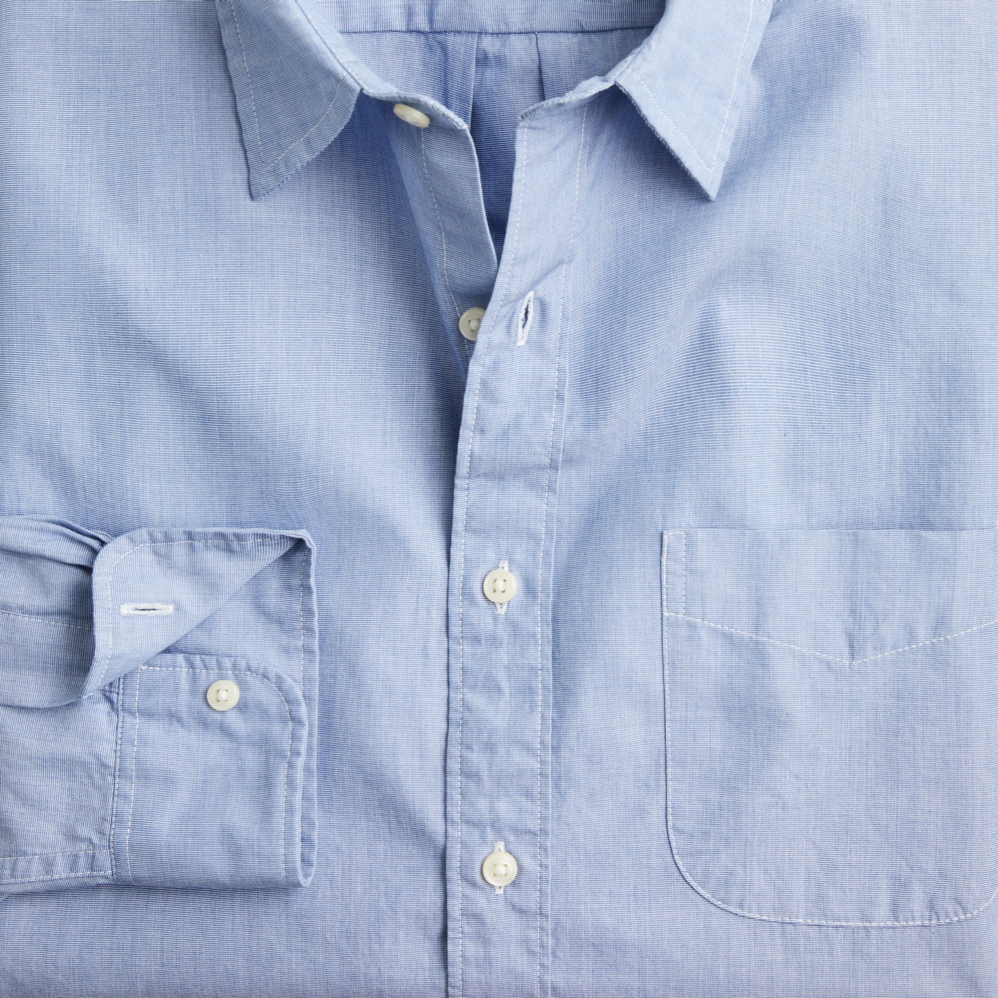 Relaxed Secret Wash cotton poplin shirt