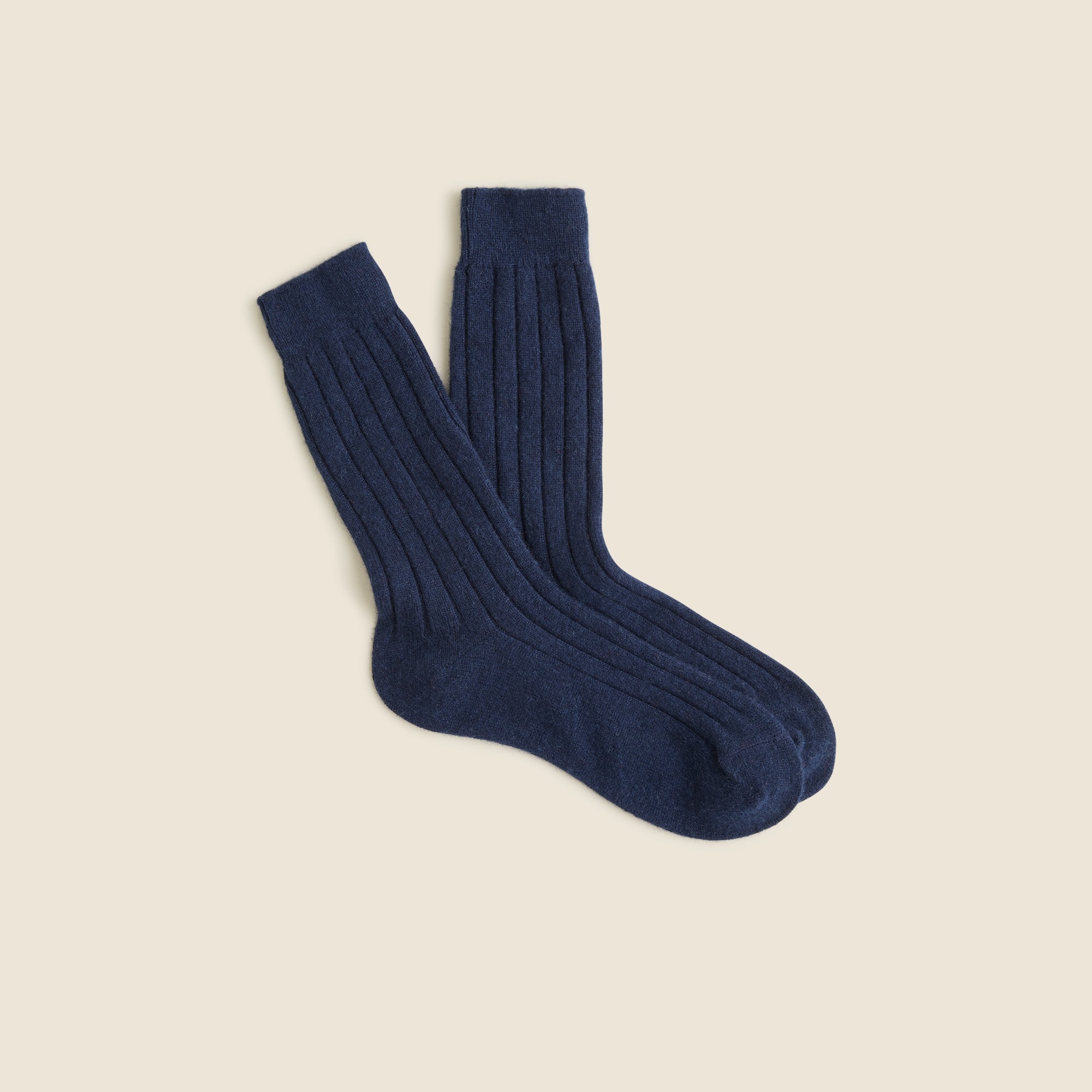 mens Ribbed cashmere-blend socks