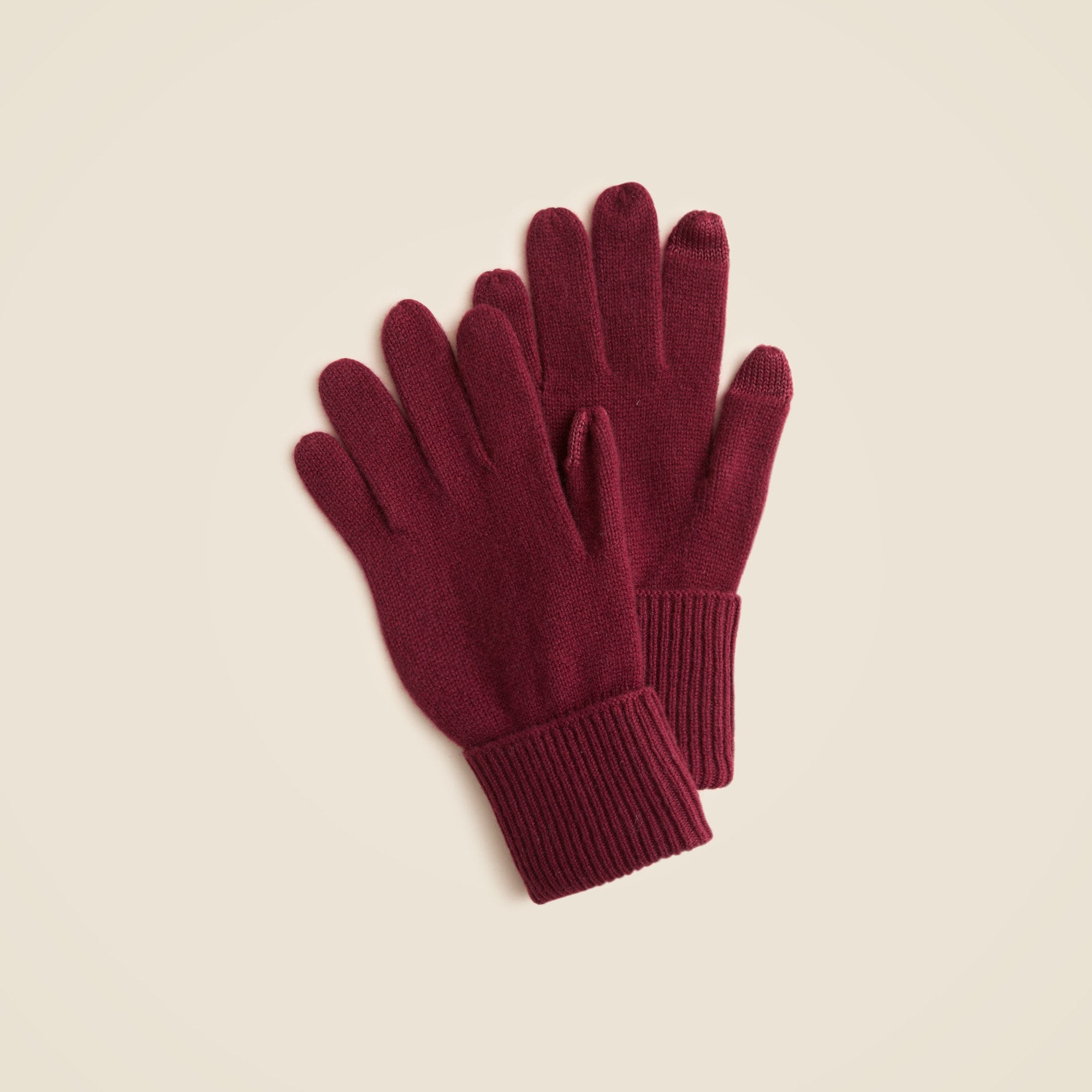 womens Cashmere tech-touch gloves