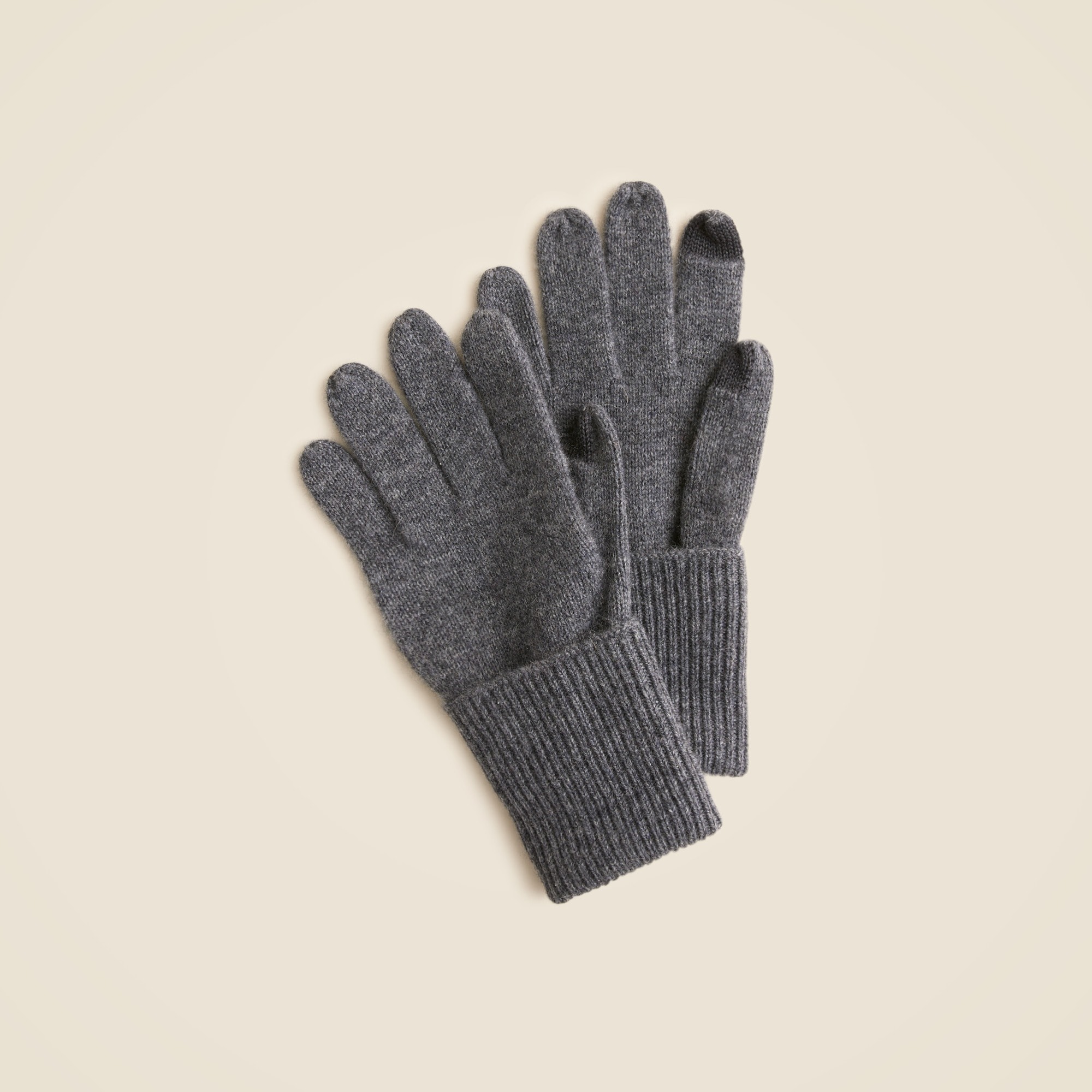 womens Cashmere tech-touch gloves