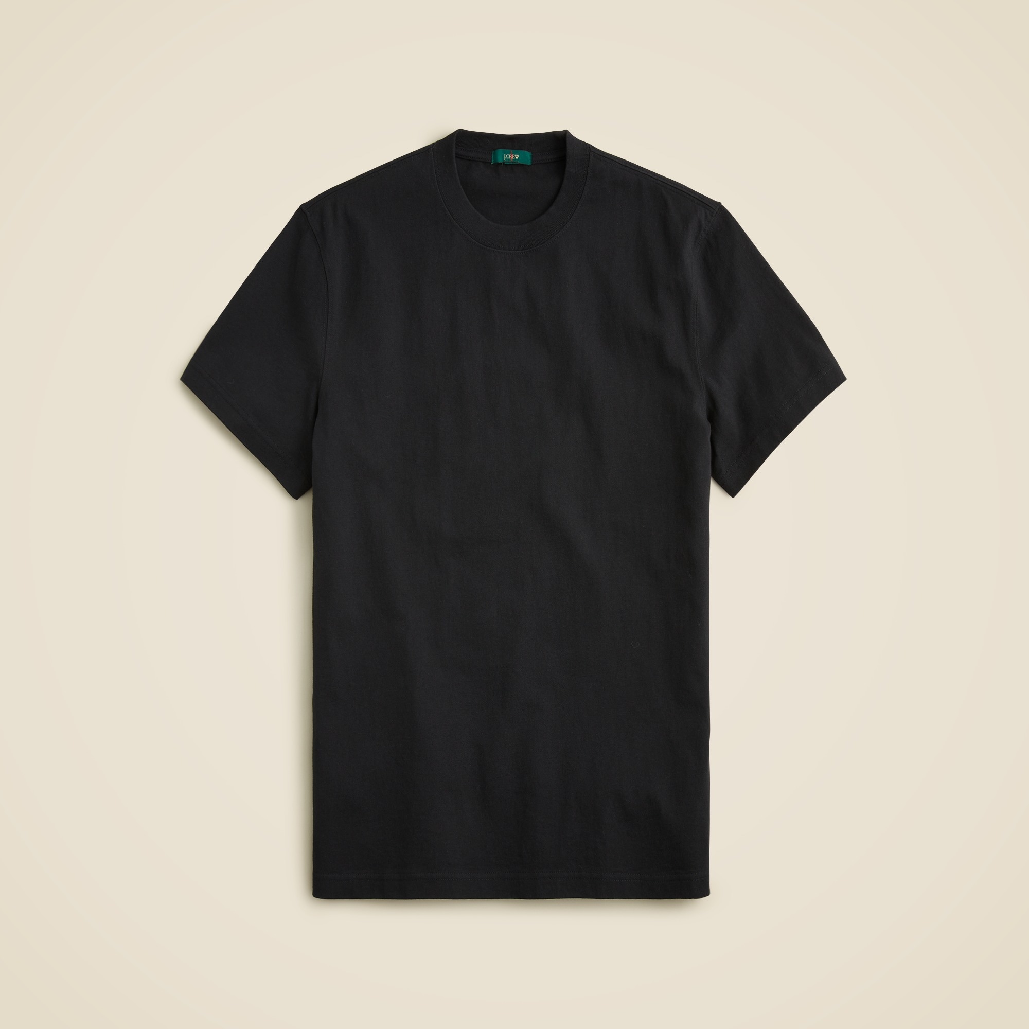 Relaxed premium-weight cotton no-pocket T-shirt