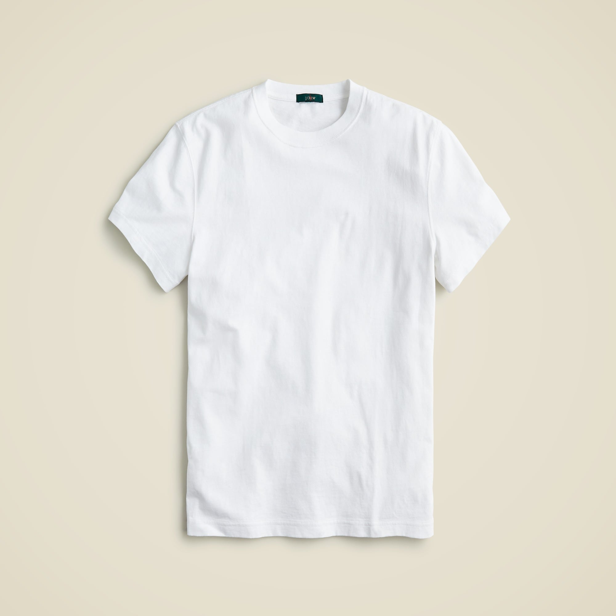 mens Relaxed premium-weight cotton no-pocket T-shirt