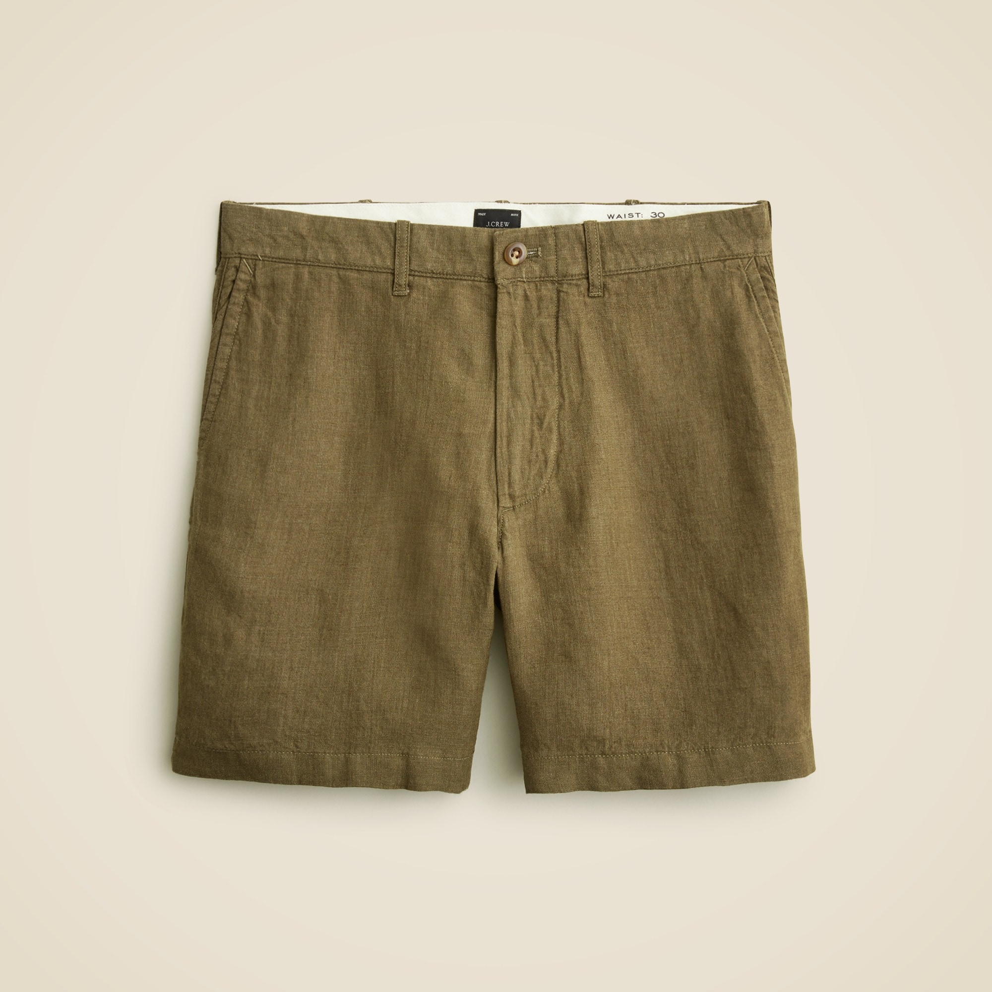 mens 7&quot; linen short