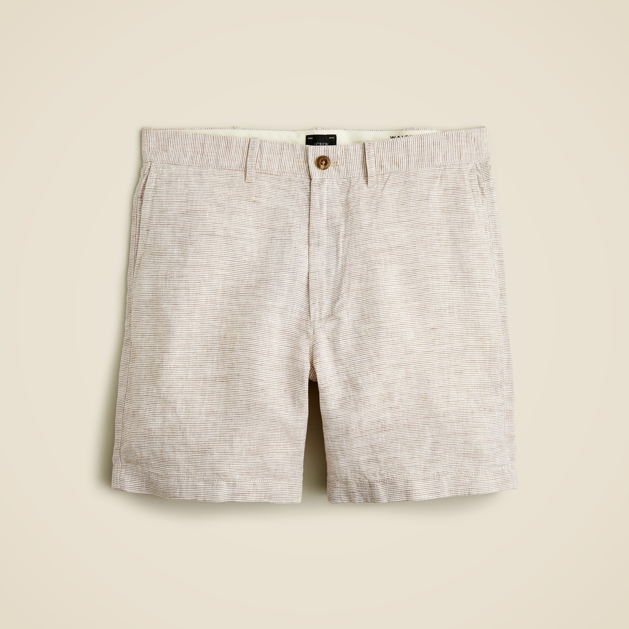 mens 7&quot; linen short