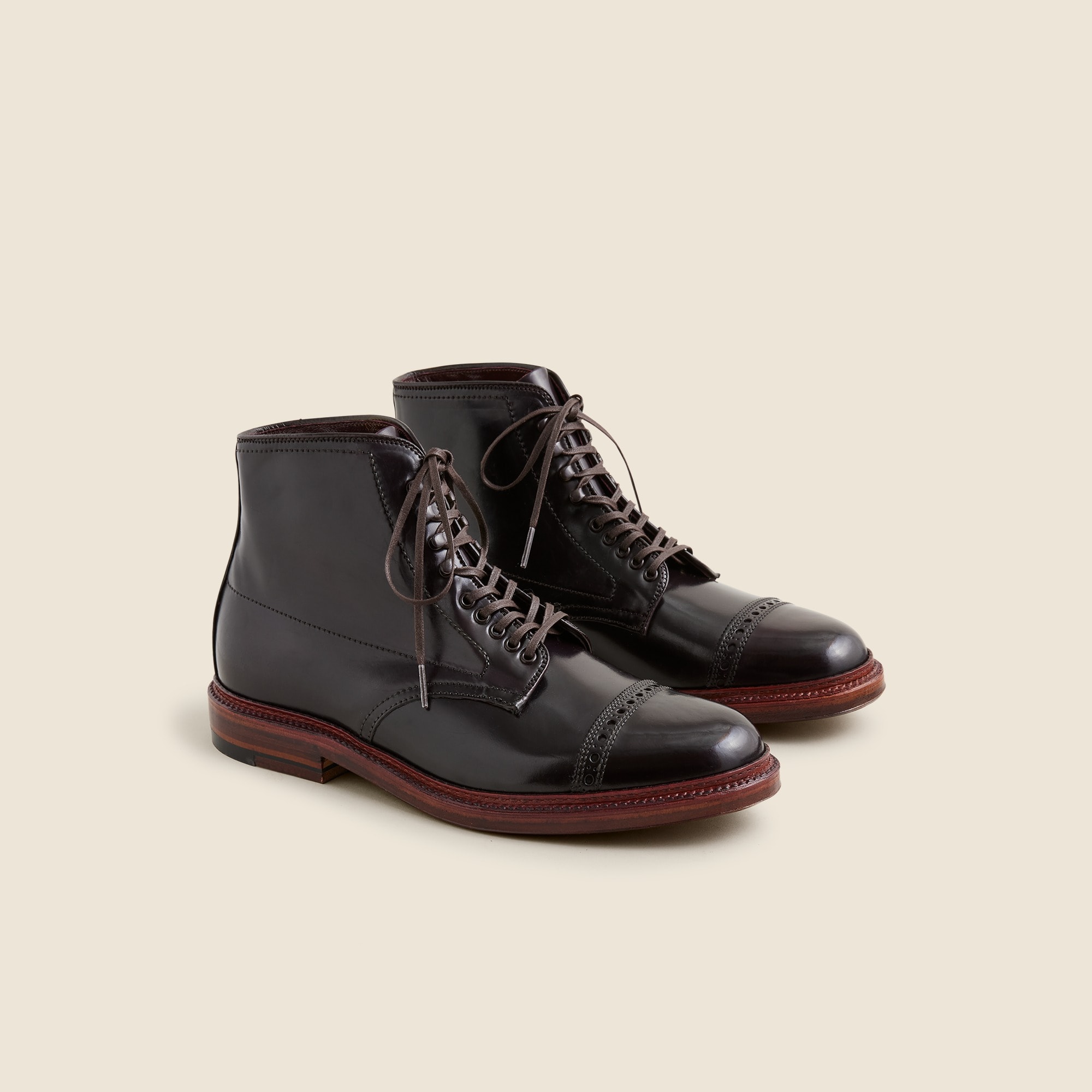 mens Alden&reg; for J.Crew straight-tip cordovan boots