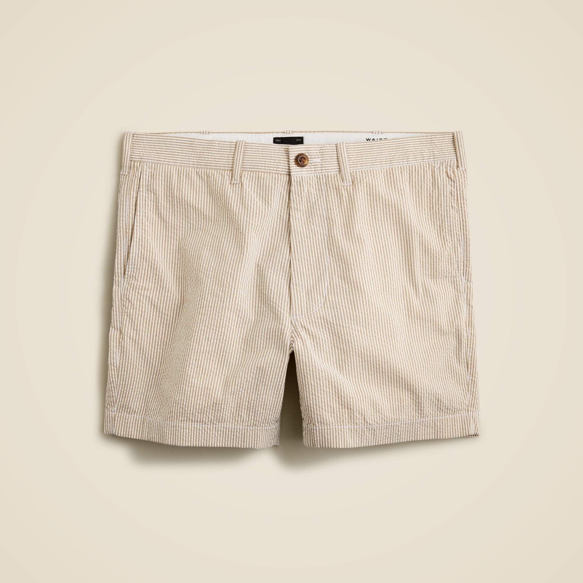 mens 5&quot; stretch seersucker short