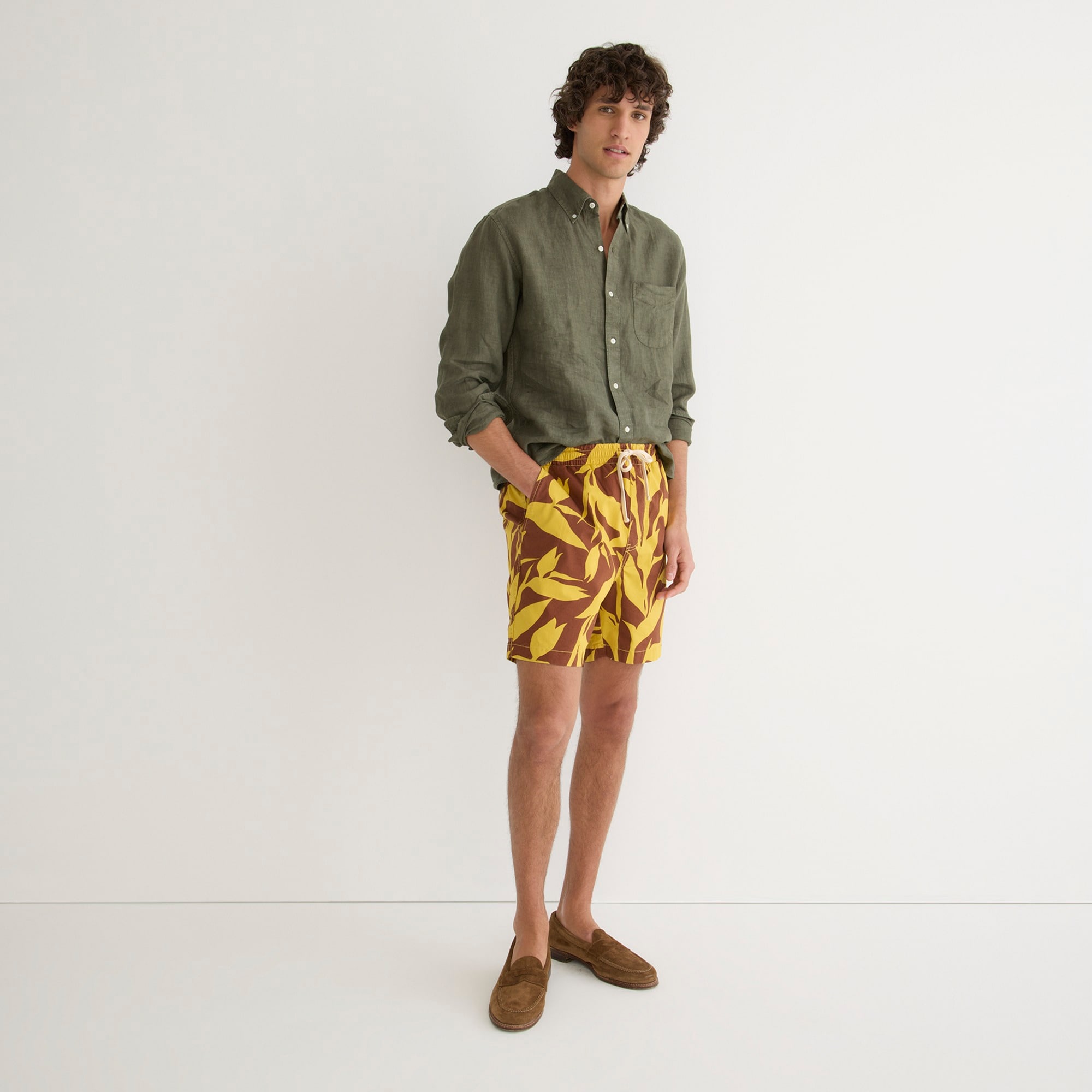 mens 6&apos;&apos; dock short in print