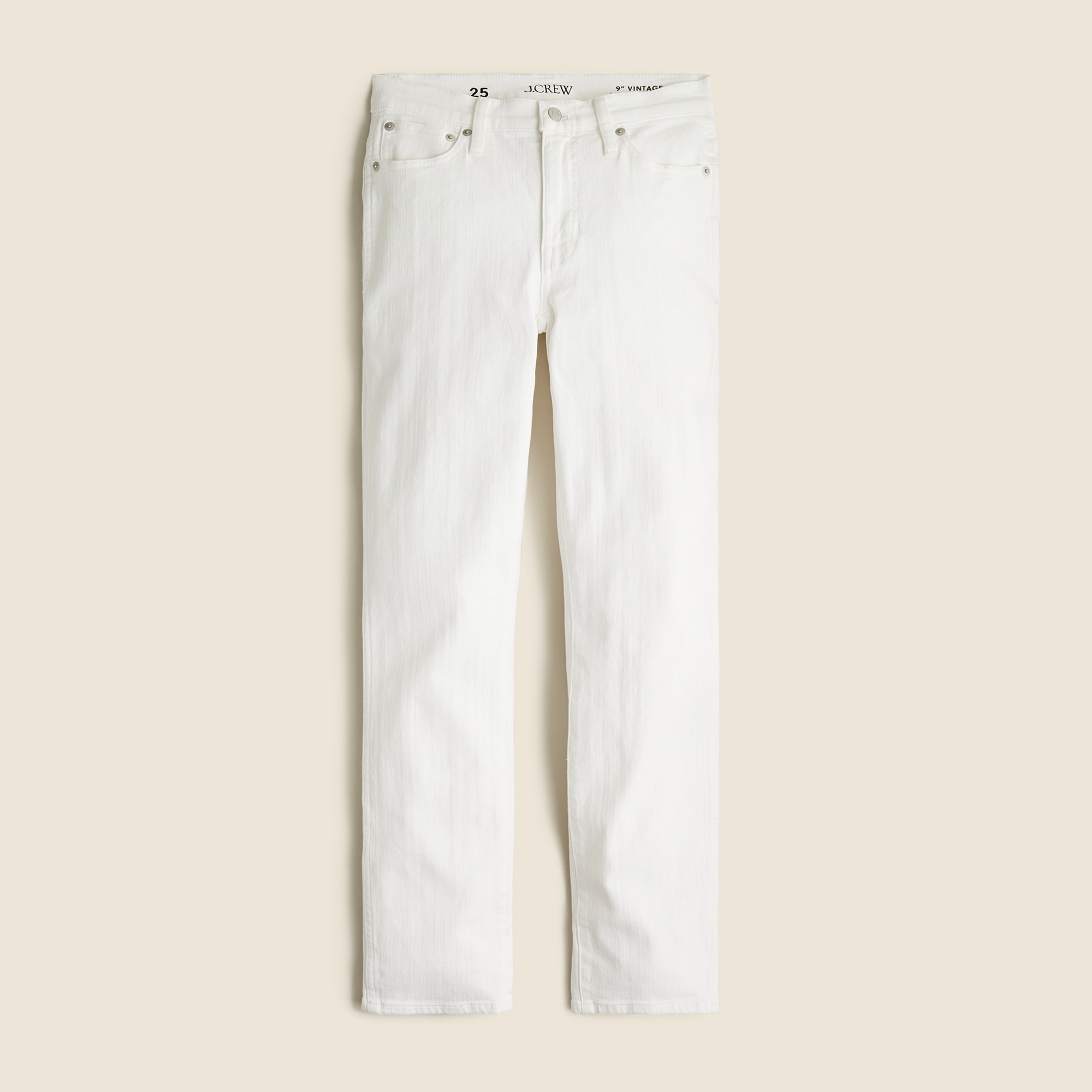  9&quot; vintage slim-straight jean in white wash