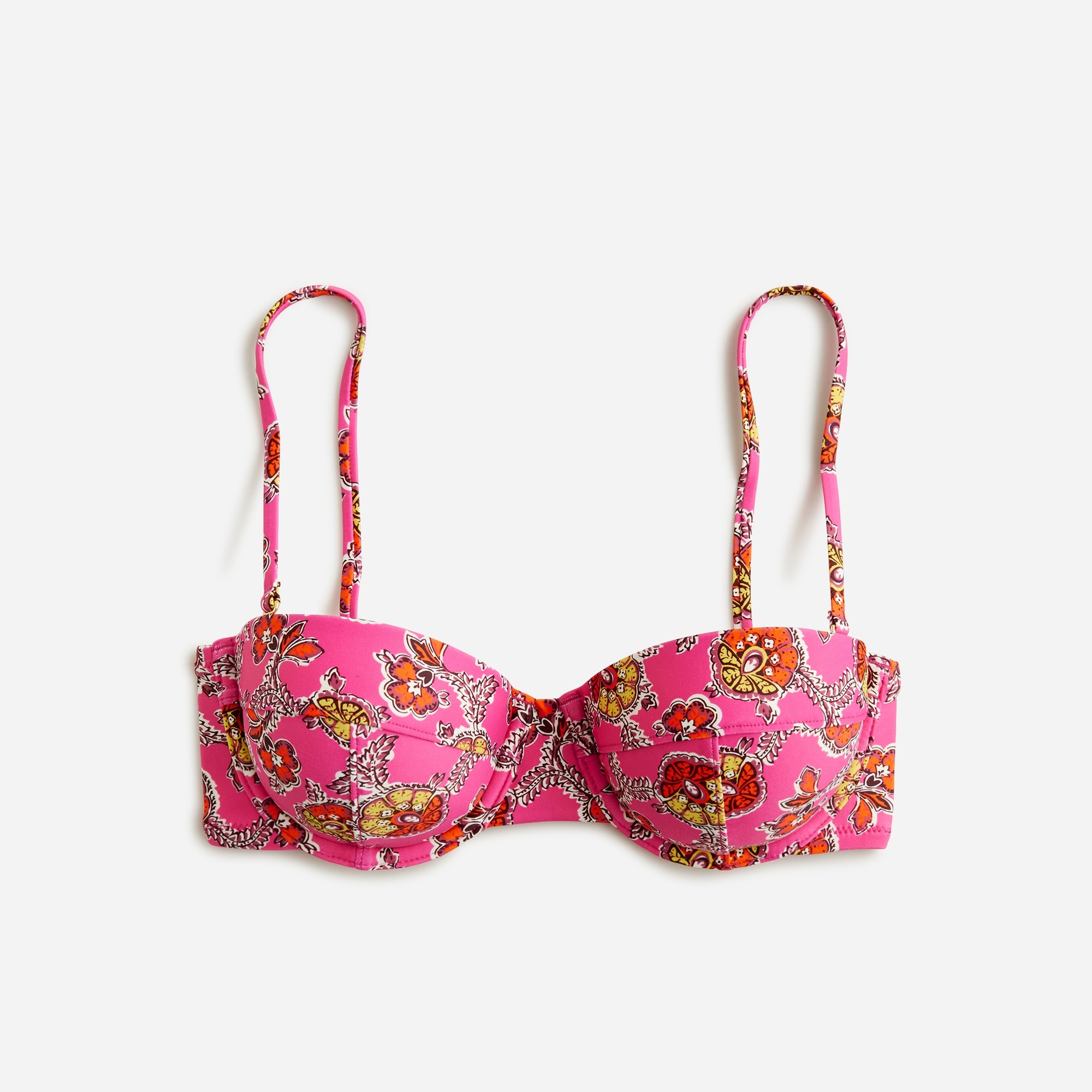  Underwire bikini top in Ratti&reg; pink blooms print