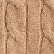 Heavyweight cashmere cable-knit cardigan sweater HTHR CAMEL