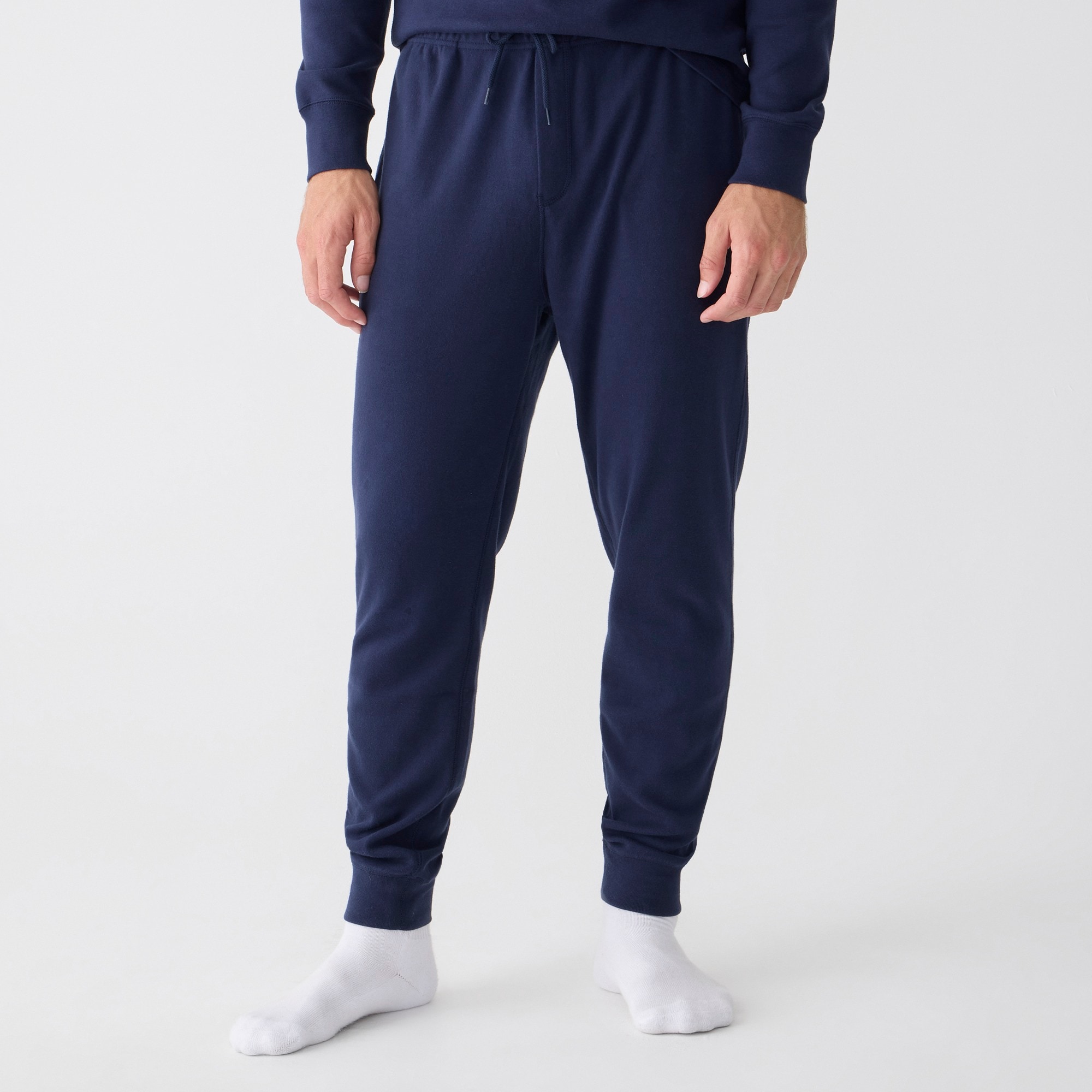 mens Tall heritage brushed rib-knit jogger pant