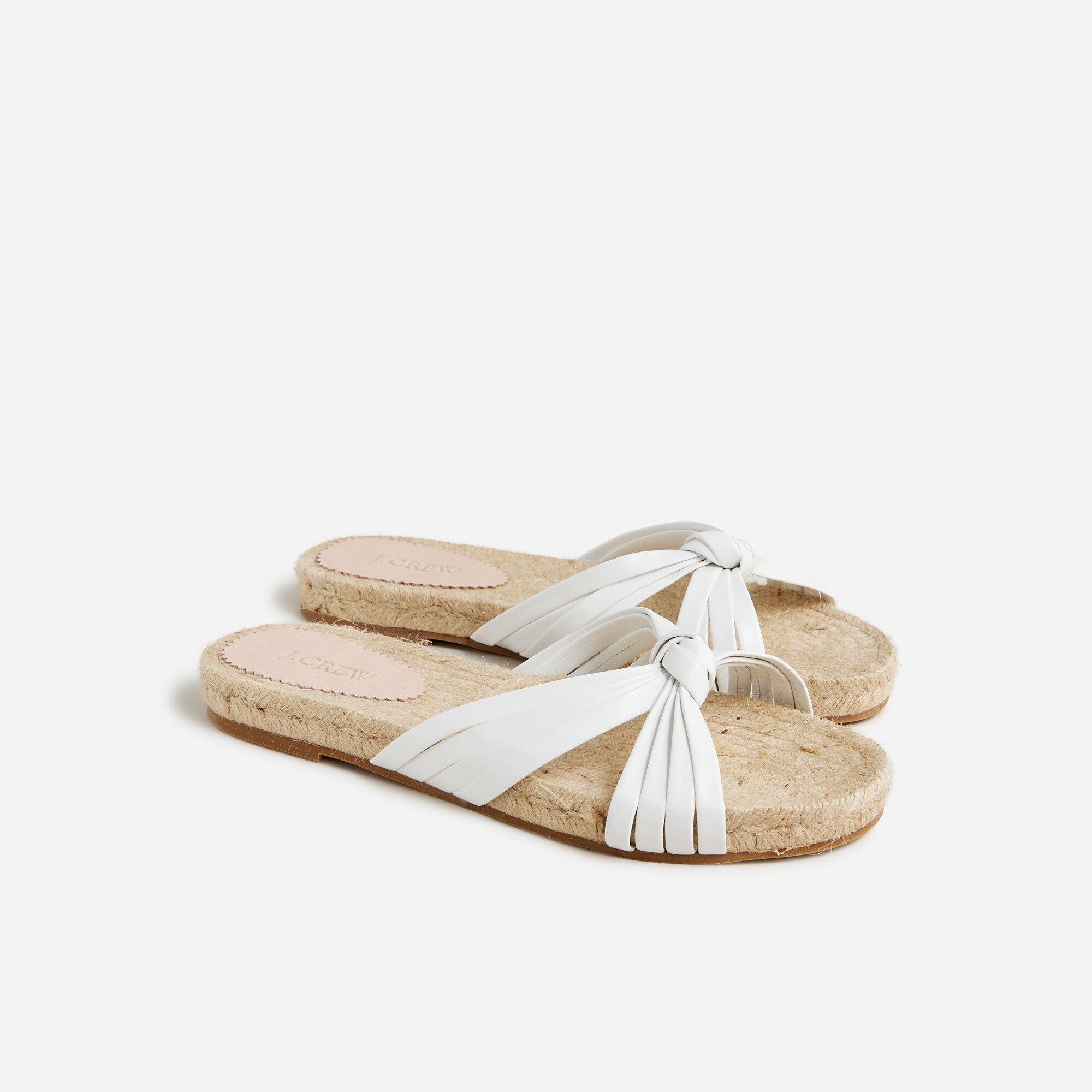  Made-in-Spain knotted espadrille slides