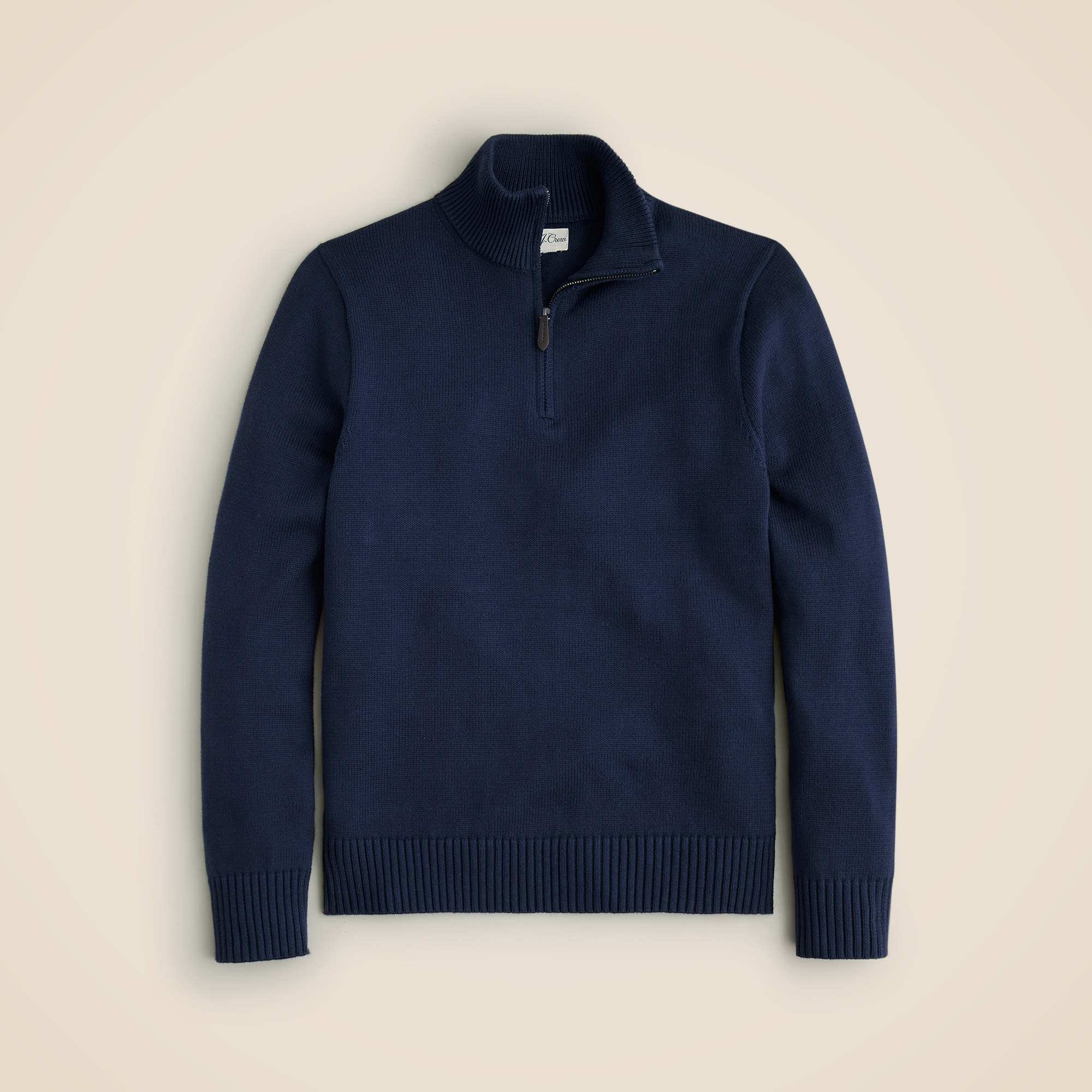 mens Heritage cotton half-zip sweater