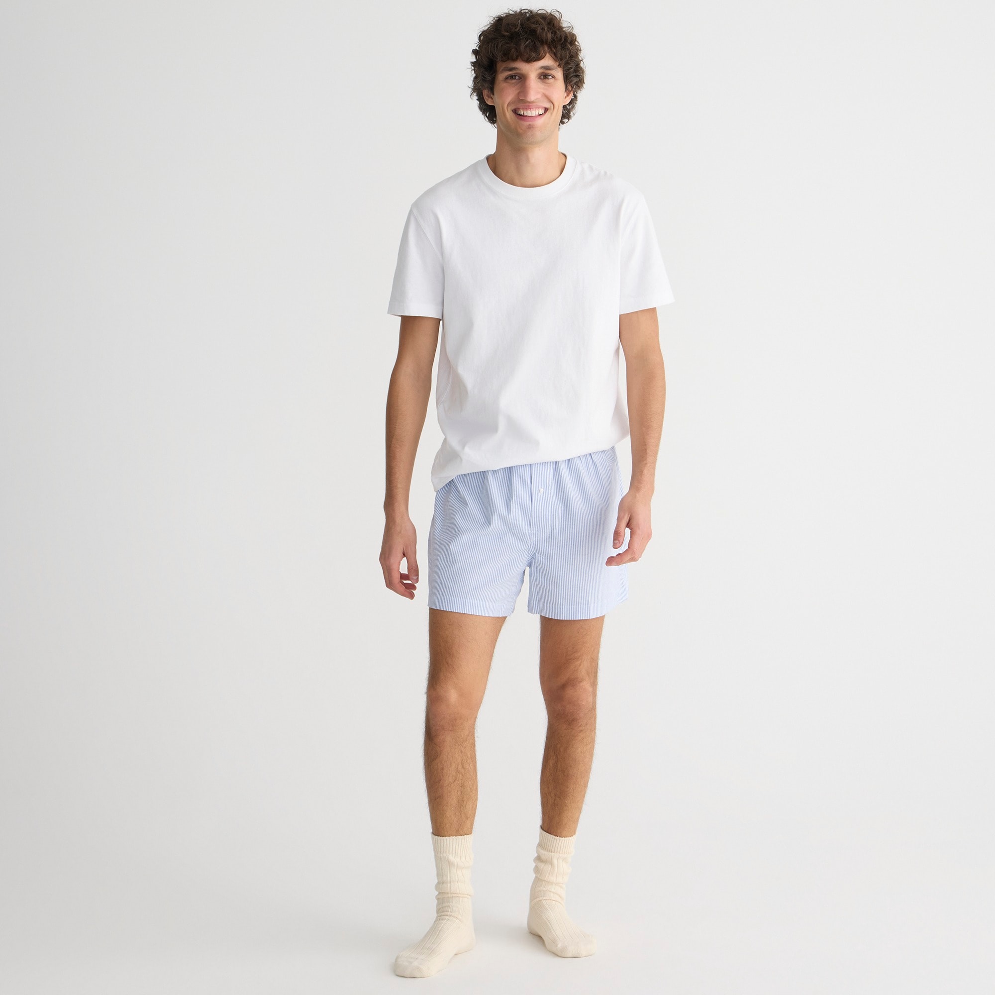 mens Boxer shorts in Broken-in organic cotton oxford