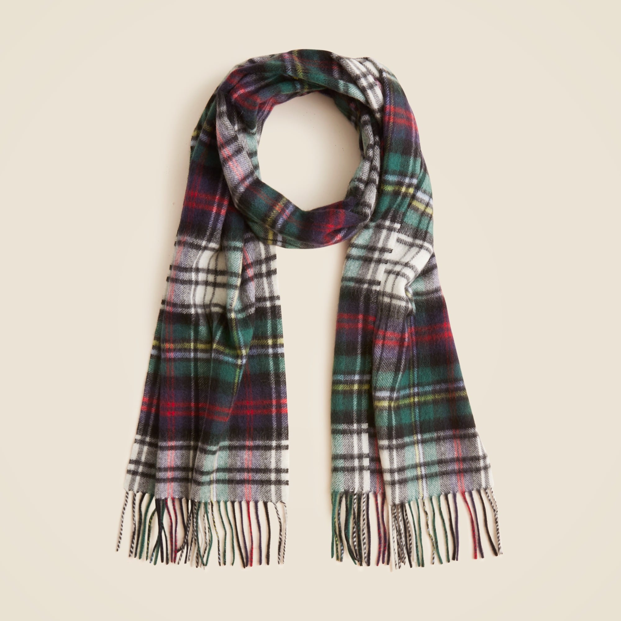 mens Cashmere scarf in plaid