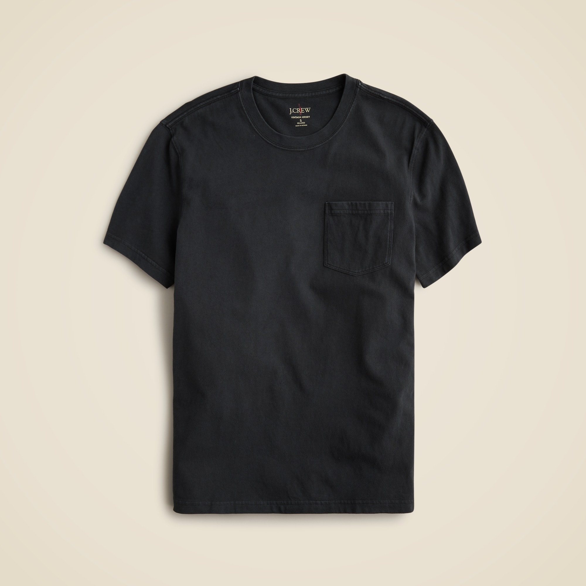  Vintage-wash cotton pocket T-shirt