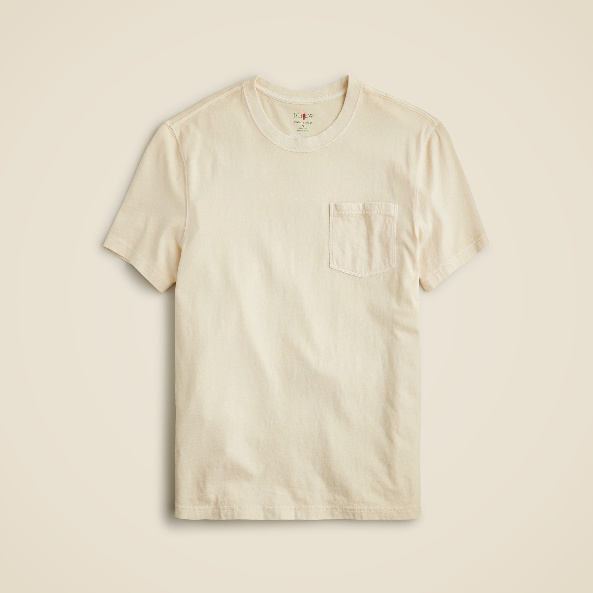 mens Vintage-wash cotton pocket T-shirt