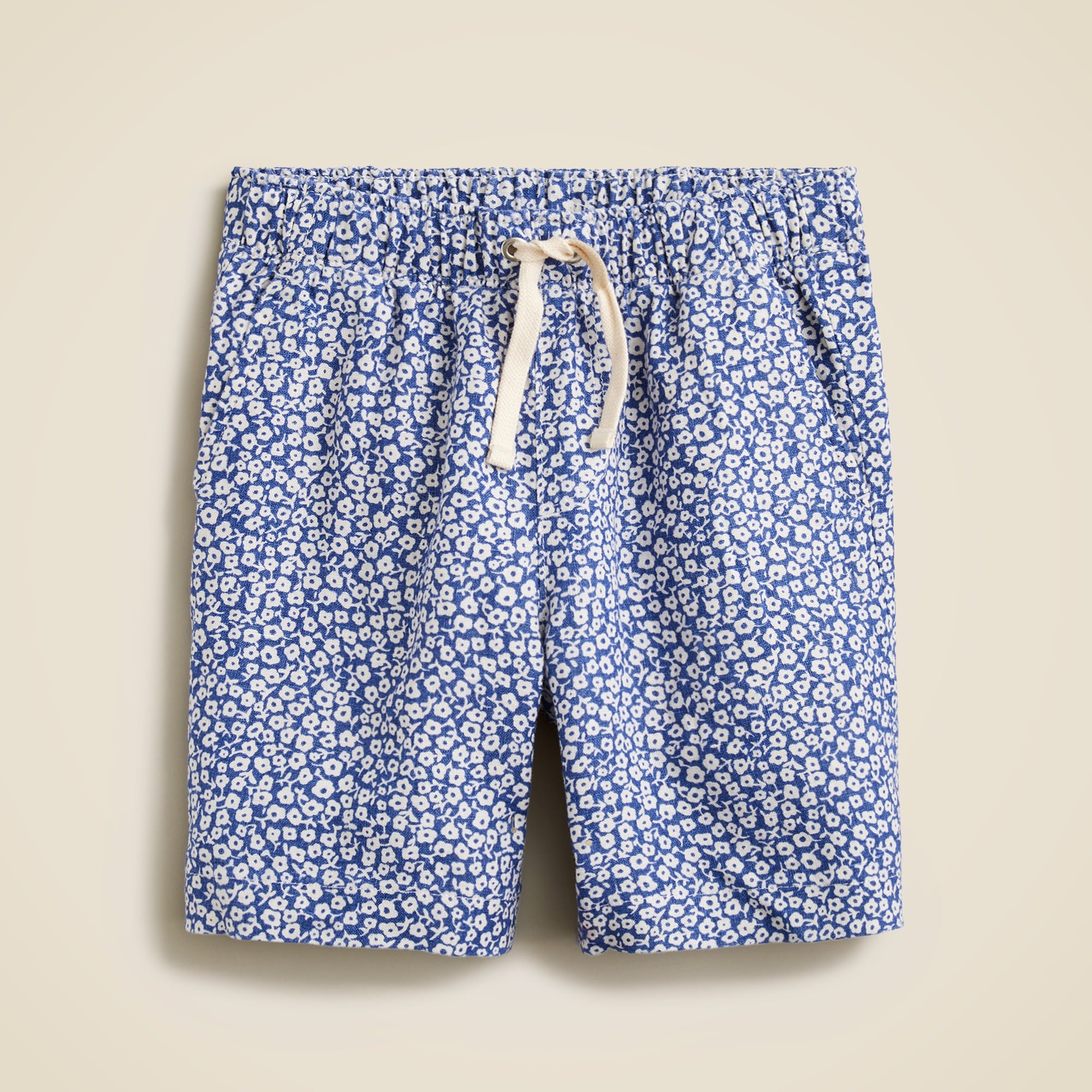 boys Kids' printed pull-on linen short