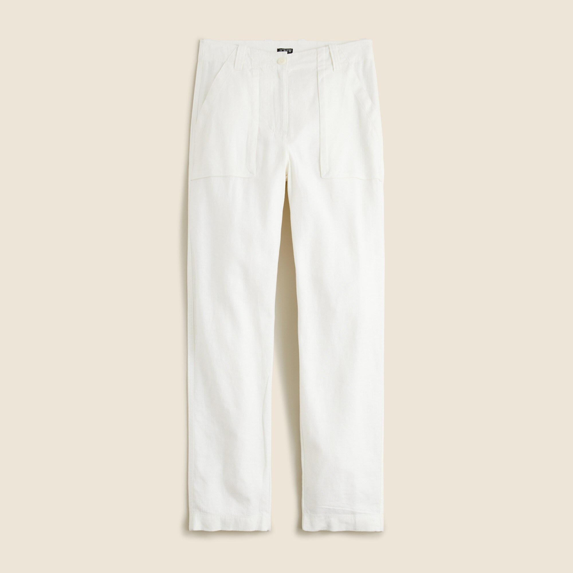  Petite  seaside cargo pant in linen-TENCEL&trade; blend