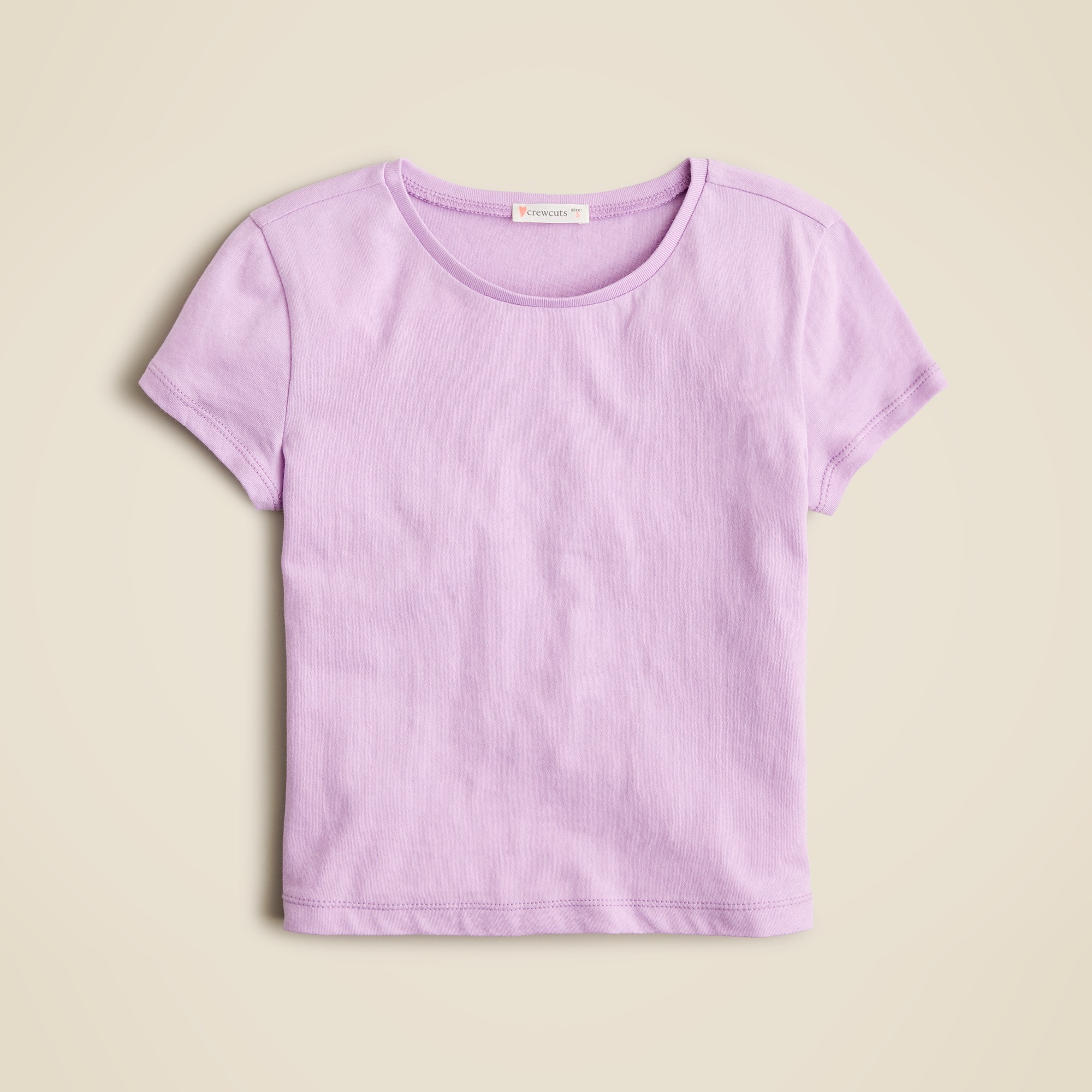 girls Girls' shrunken T-shirt in vintage jersey