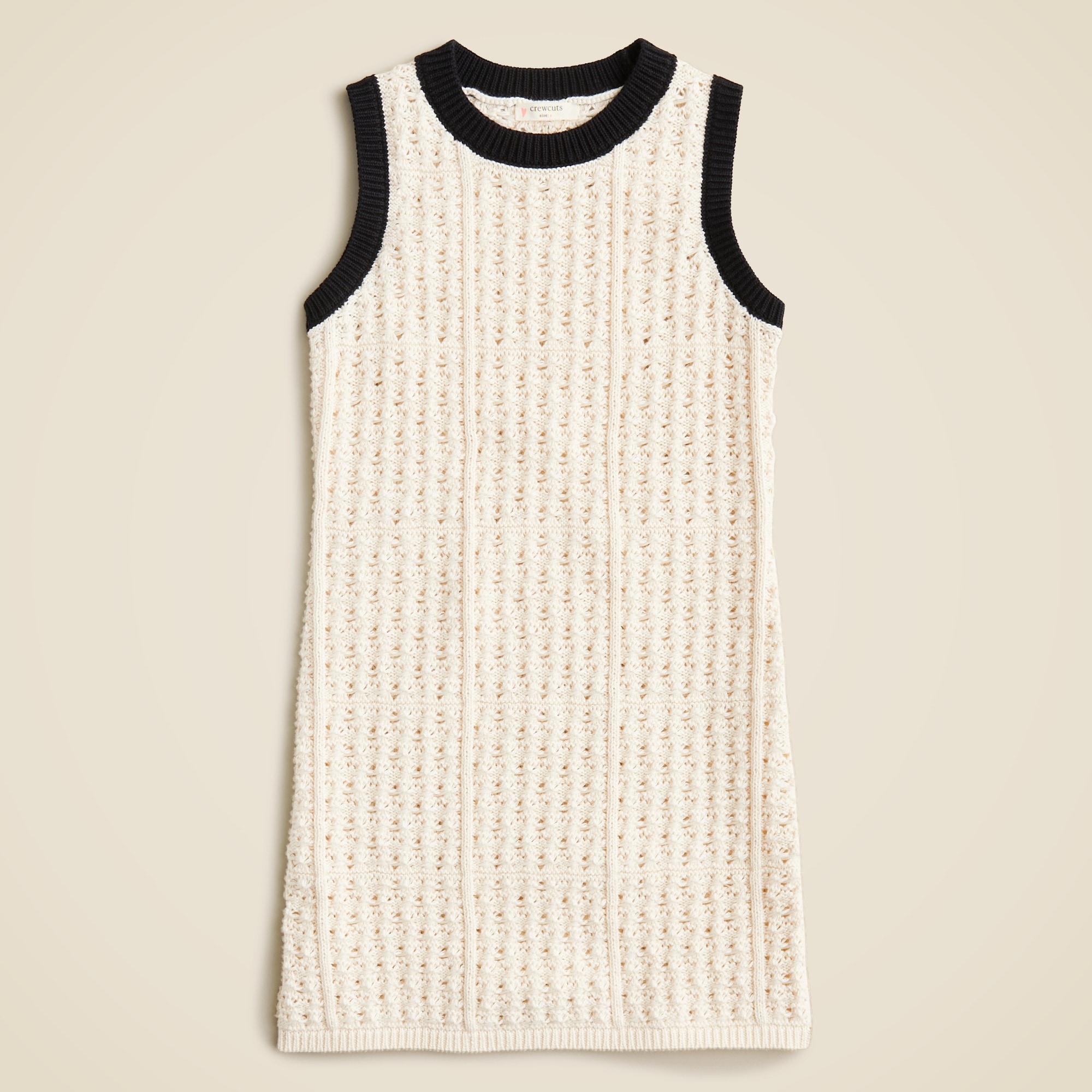  Girls' crochet tank dress