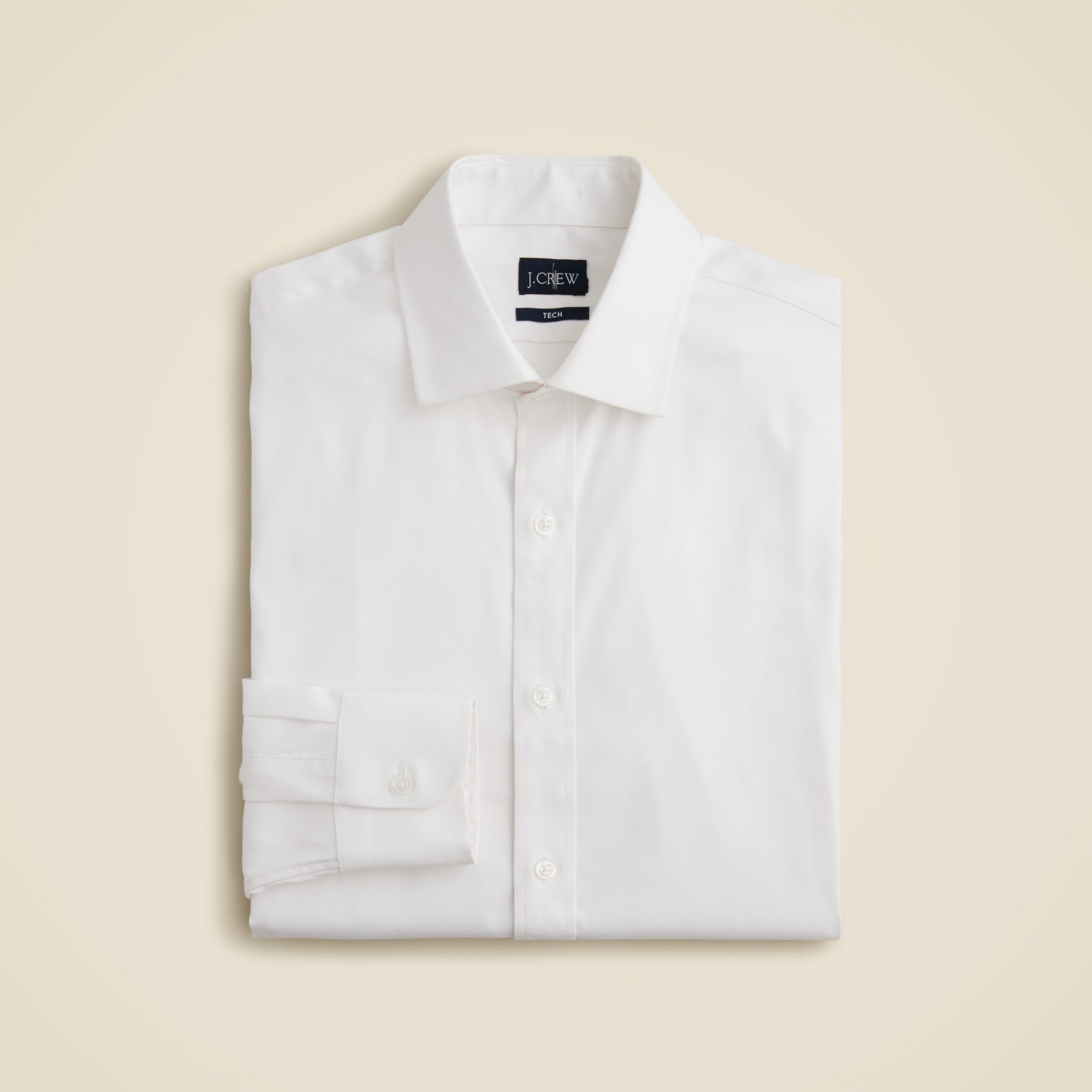 mens Bowery performance stretch dress shirt with spread collar