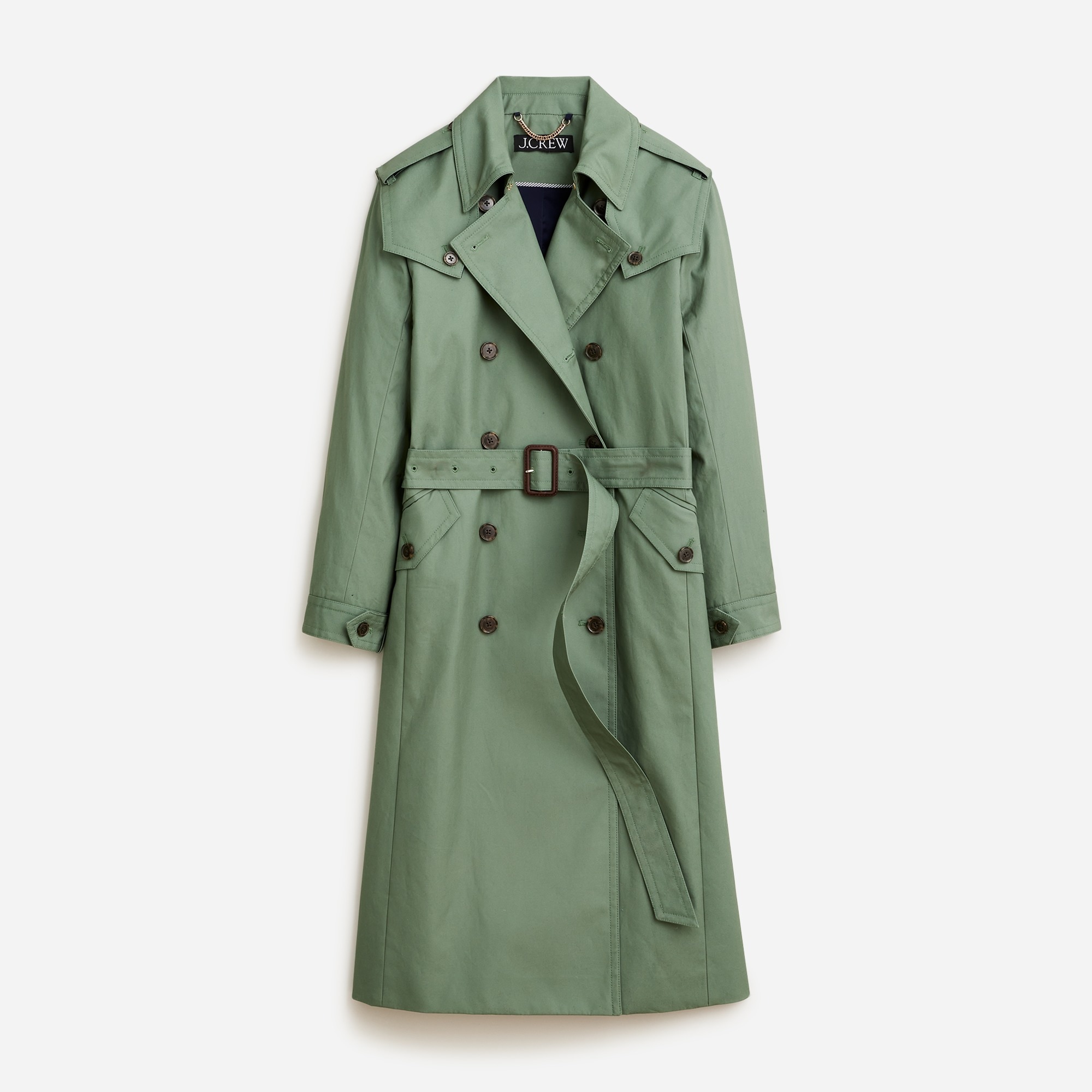  Petite double-breasted trench coat