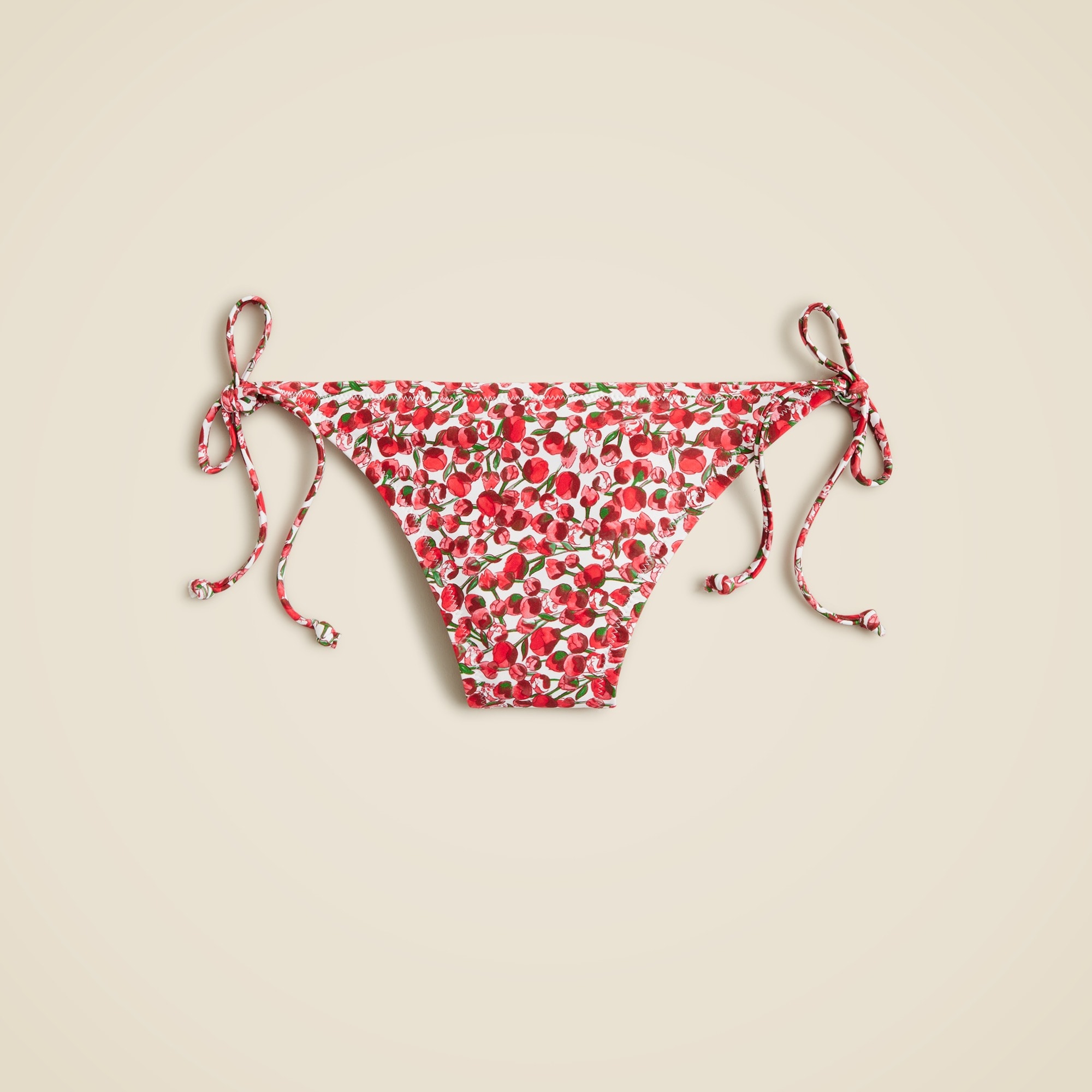  String hipster bikini bottom in Liberty&reg; Eliza's Red fabric