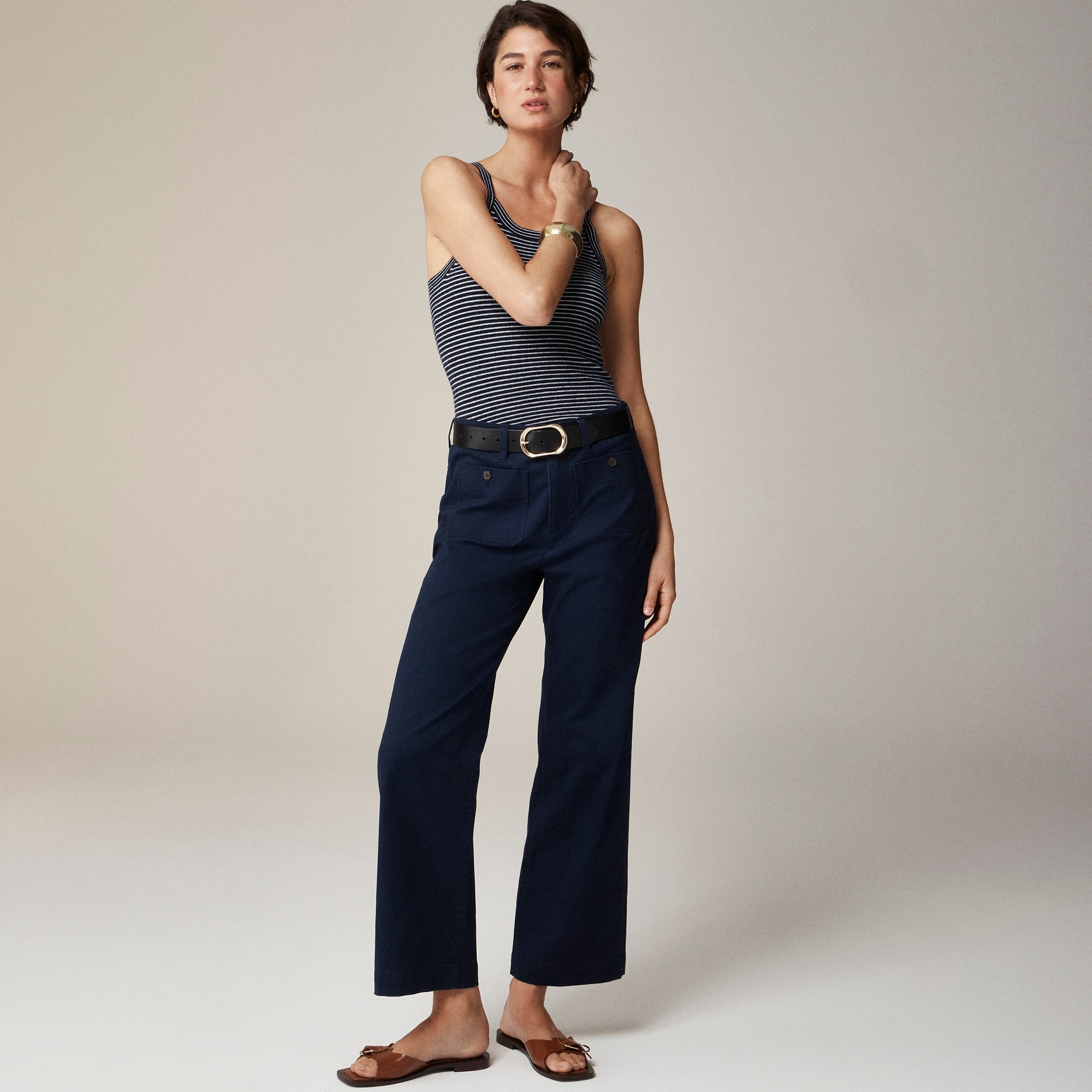  Sailor slim wide-leg chino pant