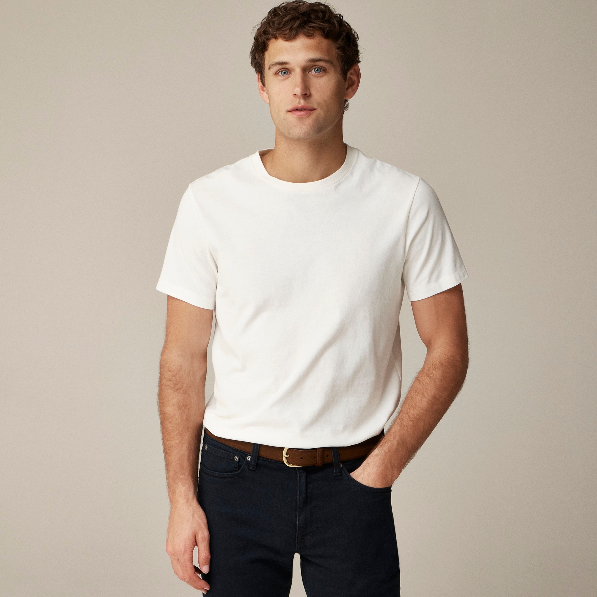 mens Sueded cotton T-shirt