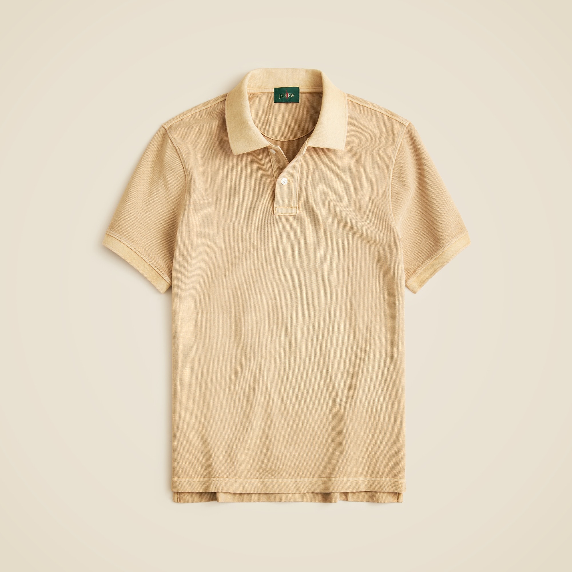 mens Washed piqu&eacute; polo shirt