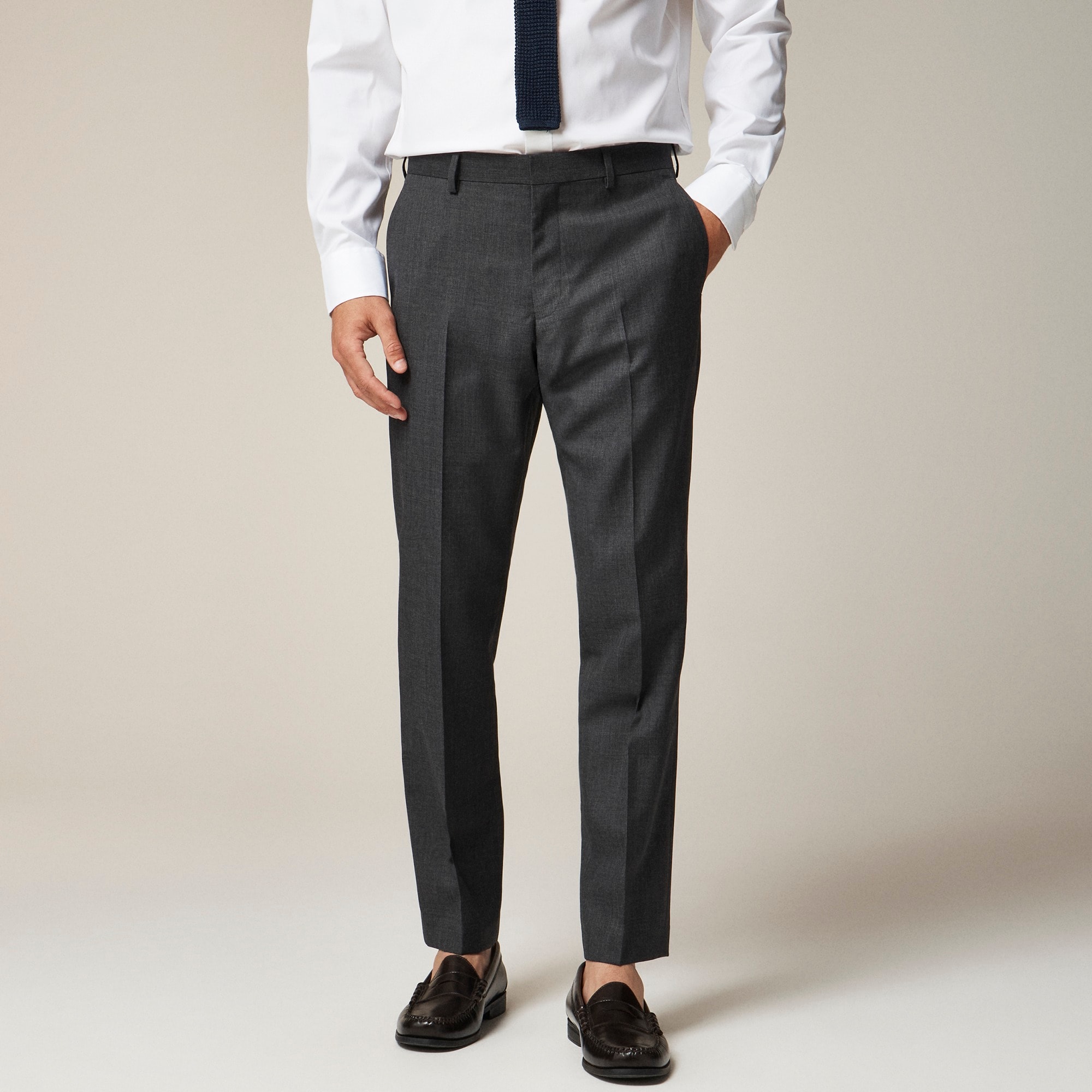 mens Ludlow Slim-fit suit pant in Italian worsted wool